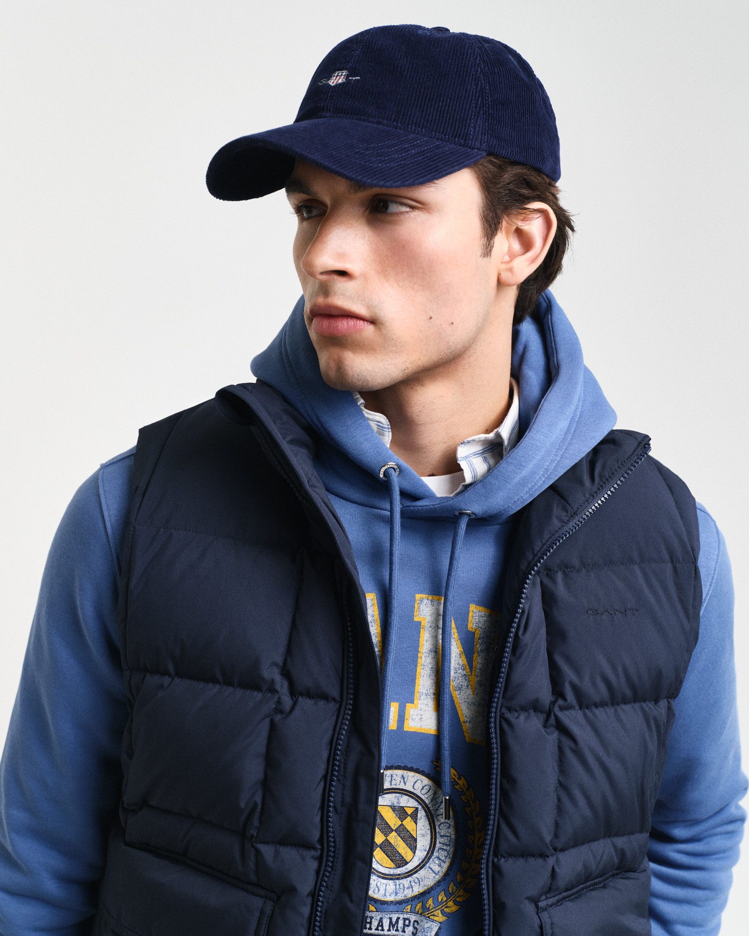 Gant Bodywarmer MID DOWN VEST met modieuze stiksels