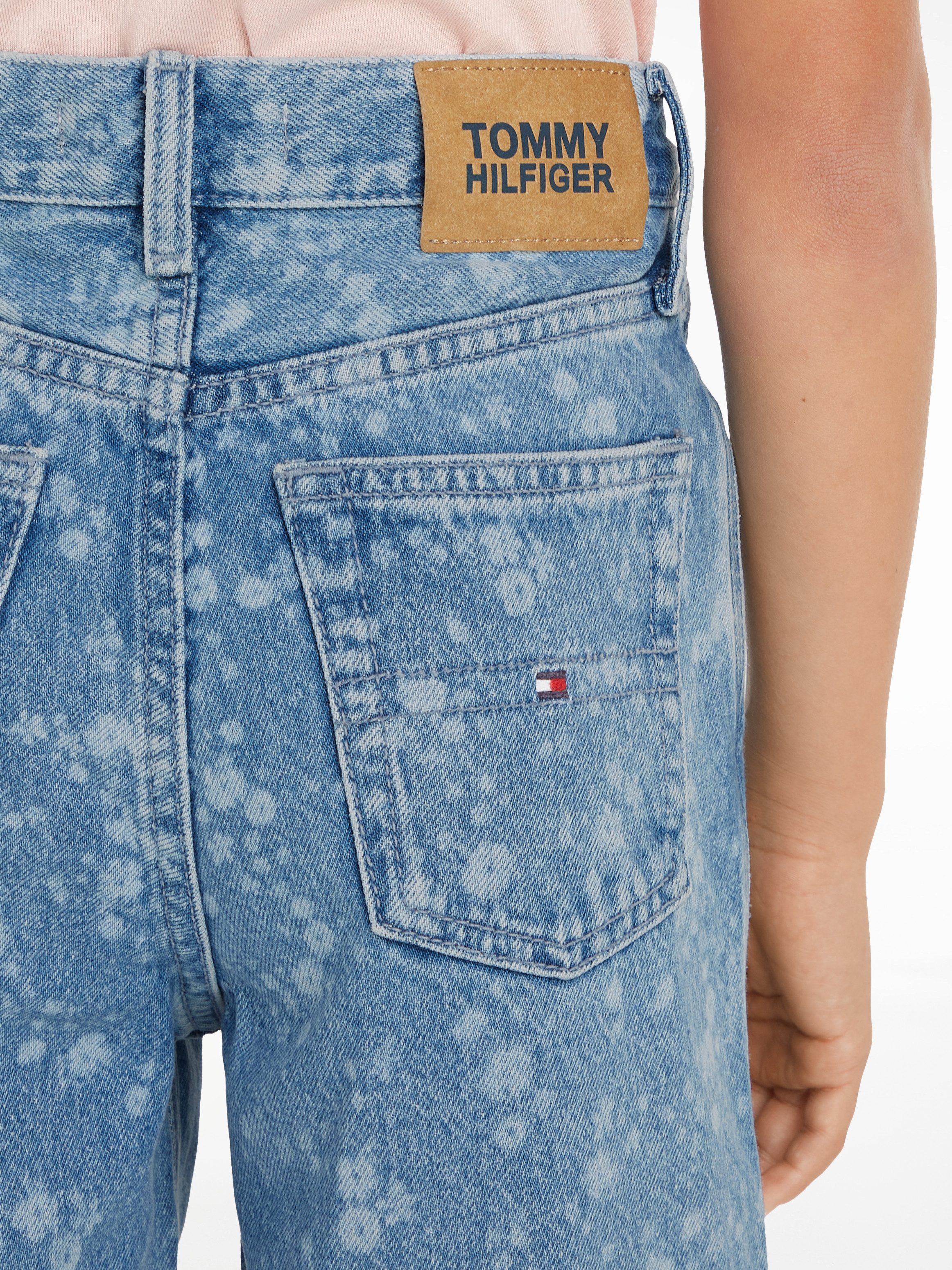 Tommy Hilfiger Bootcut jeans MABEL FLOWER DENIM Kinderen tot 16 jaar in 5-pocket-stijl