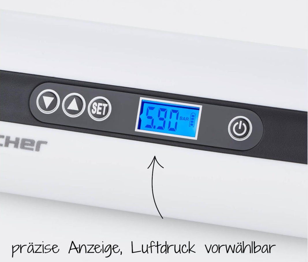 Fischer Accu-luchtpompje Accu-compressor inclusief powerbank