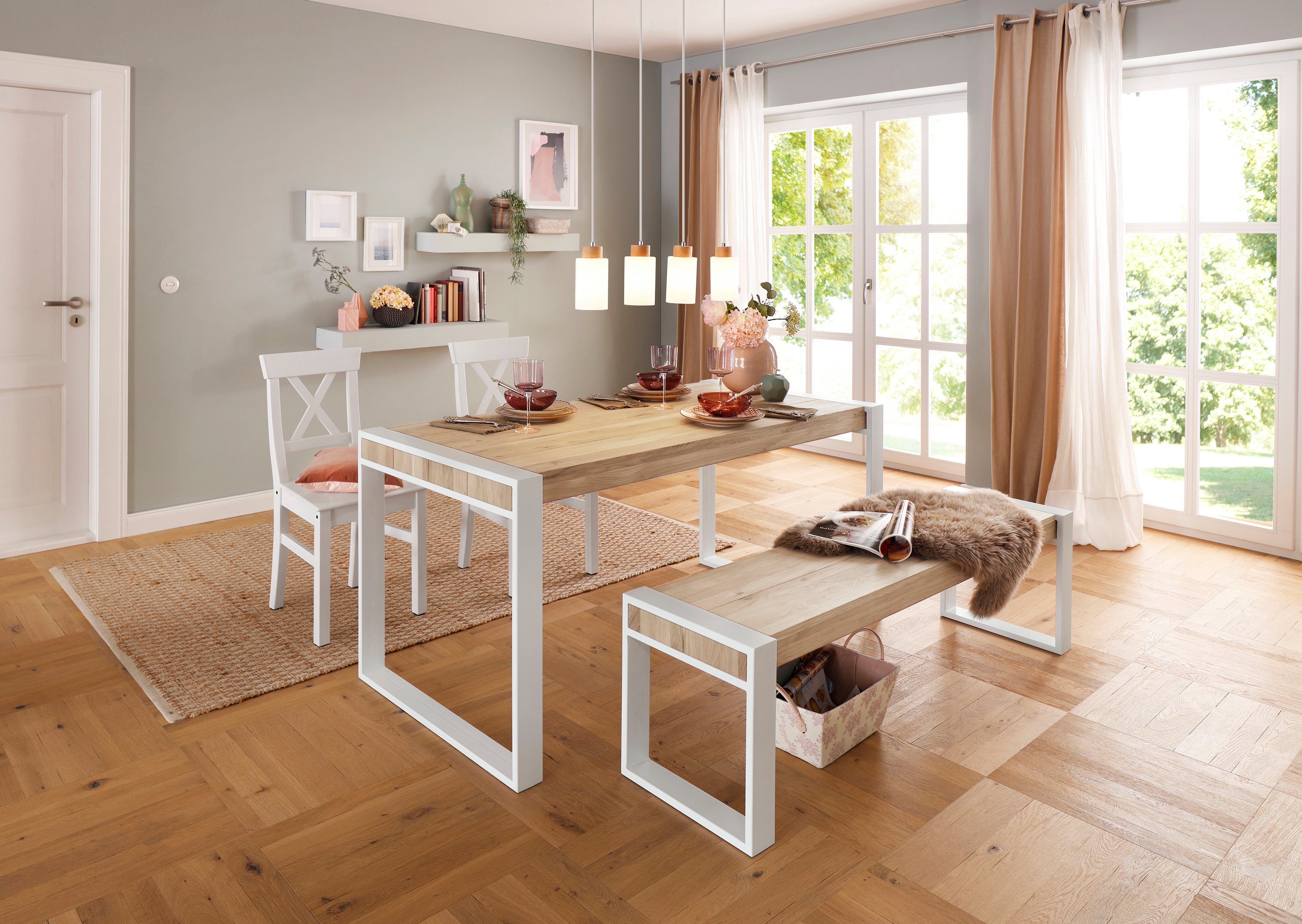 Premium collection by Home affaire Eettafel Nicholas Massief eiken