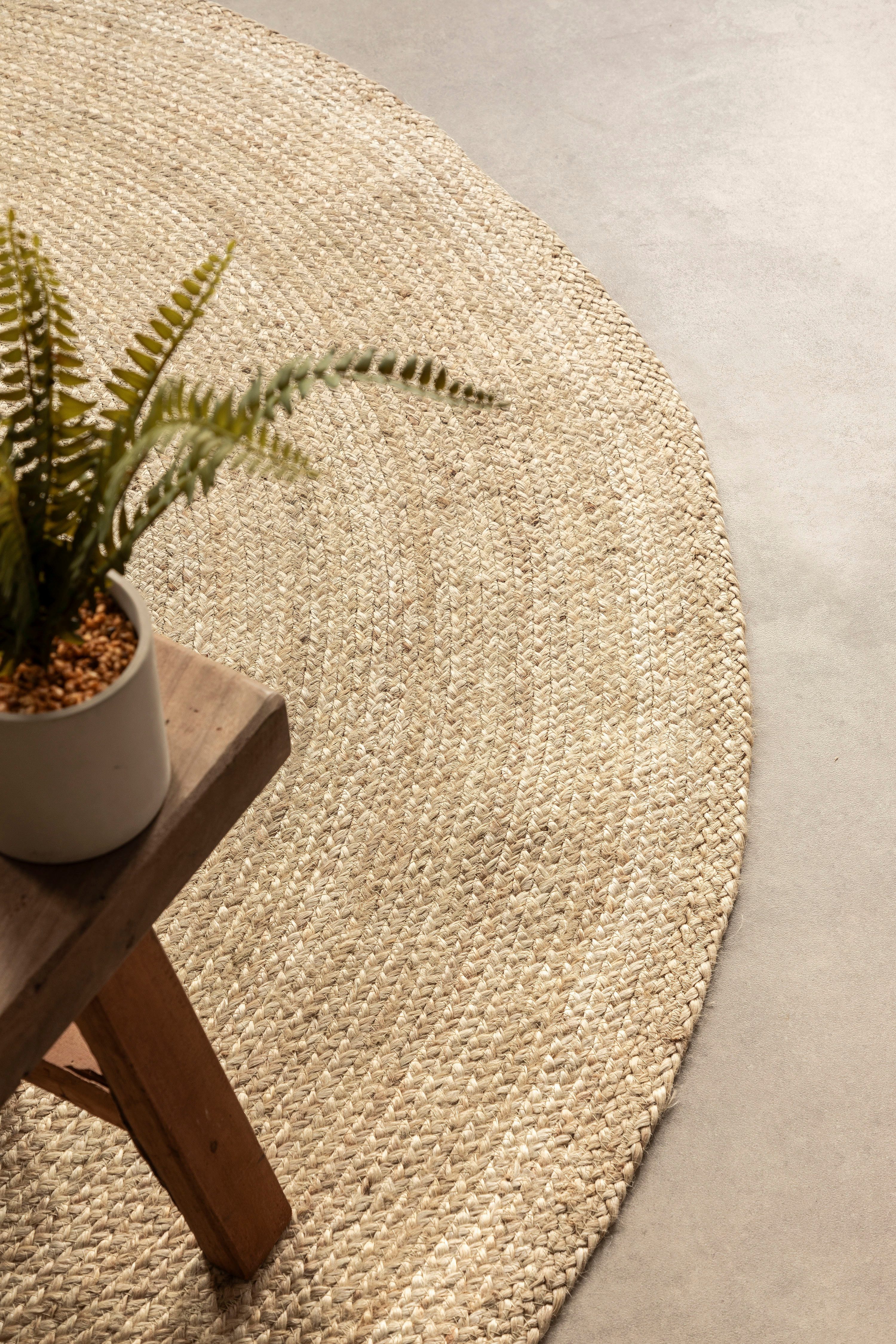 HANSE Home Vloerkleed Rangpur jute tapijt Handgeweven, 100% jute, natuurlijk, woonkamer, hal, boho, scandi