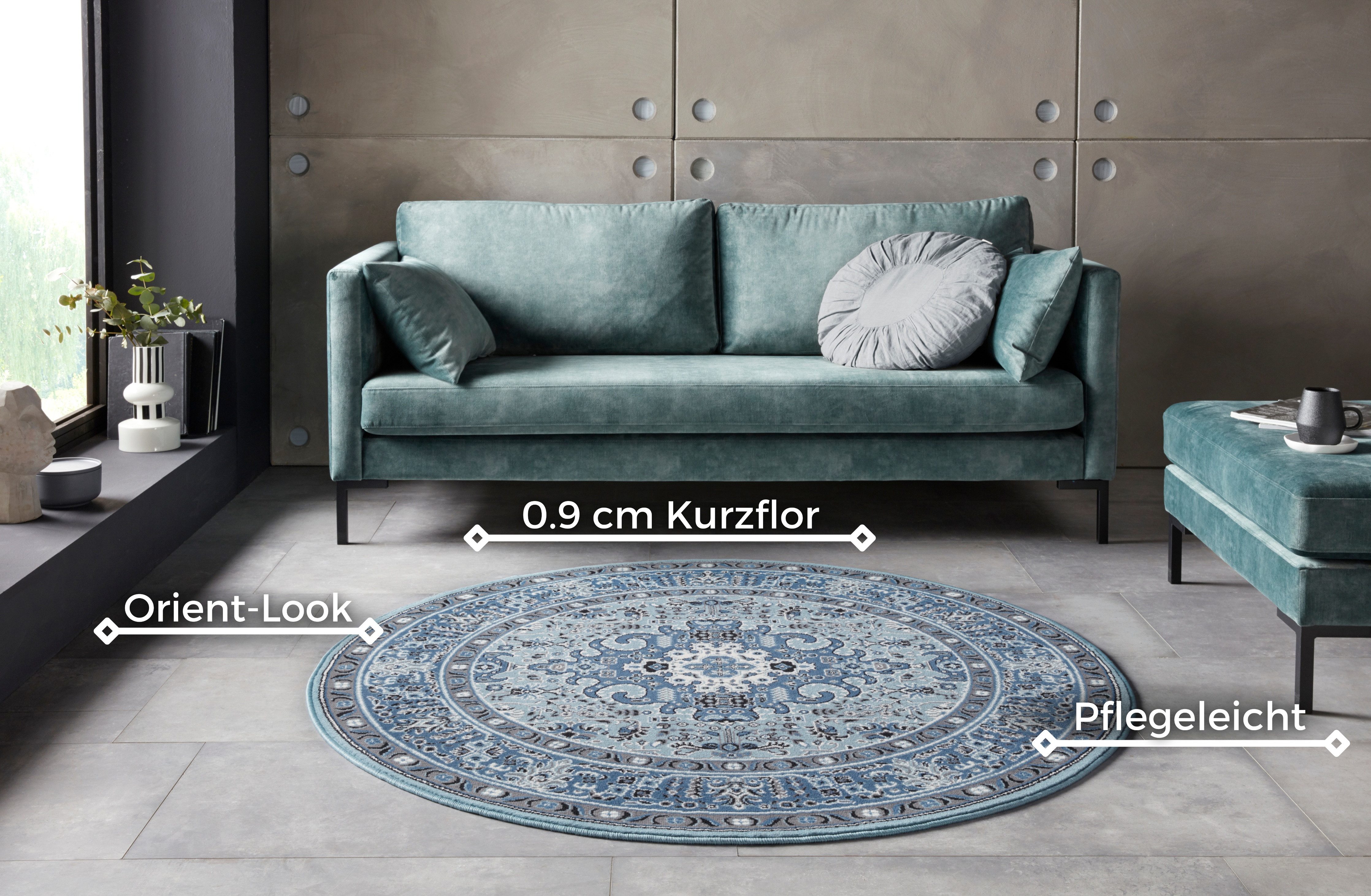 NOURISTAN Vloerkleed Skazar Isfahan Korte pool, oriënt, vloerkleed, vintage, eetkamer, woonkamer, hal