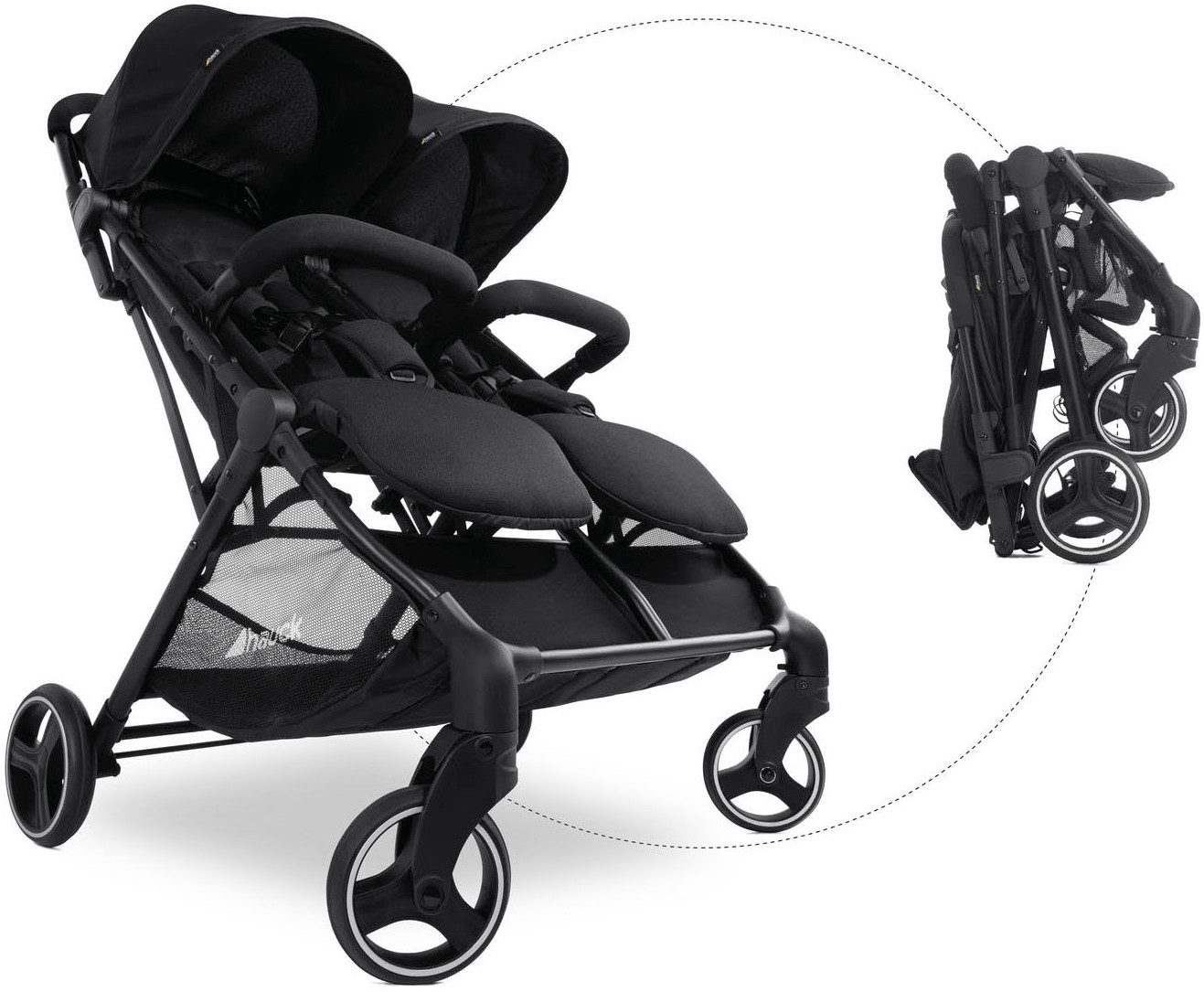 Hauck Duobuggy Swift X Duo, black