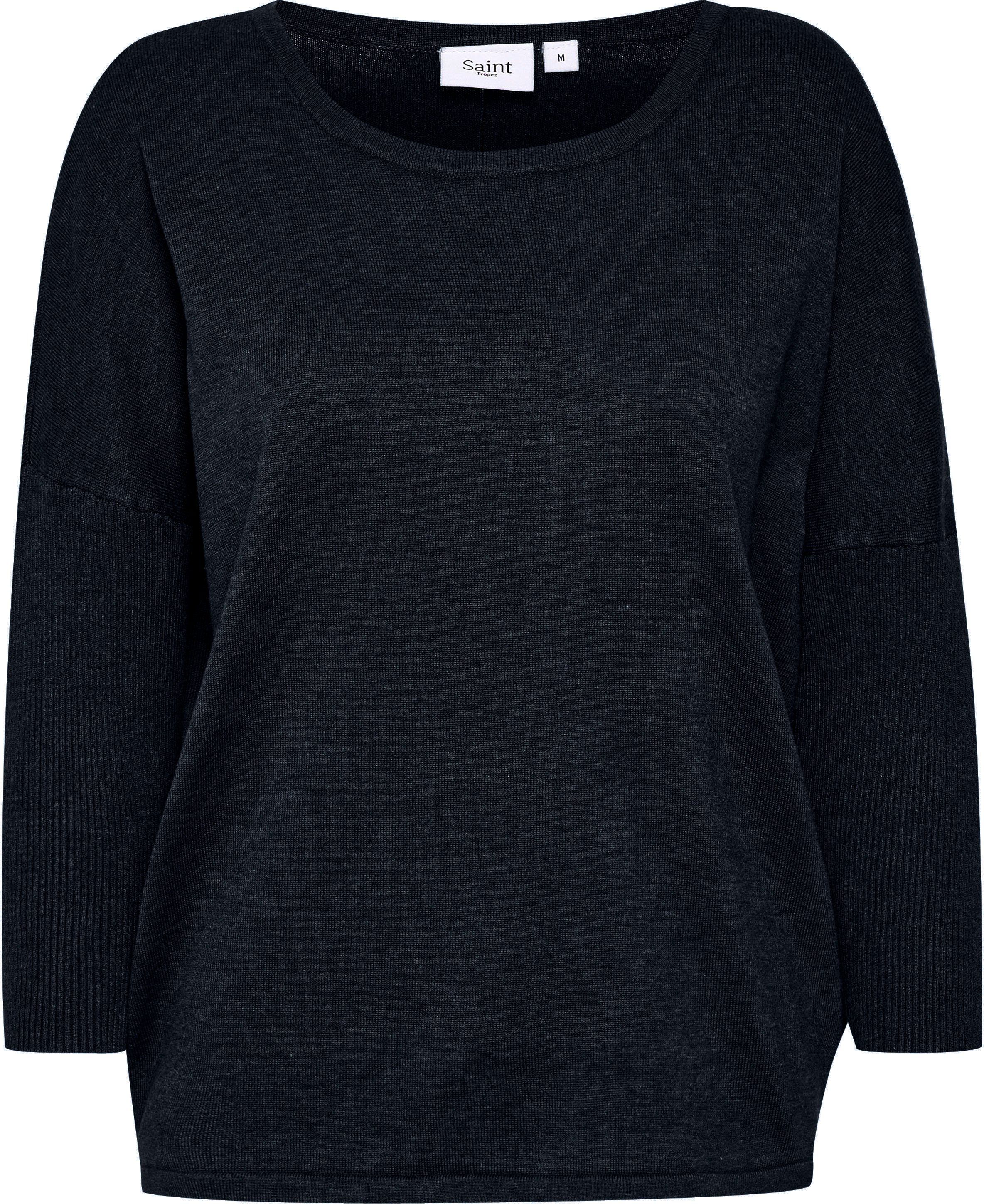 Saint Tropez Trui met ronde hals MilaSZ A2561 chique materialenmix in new colors