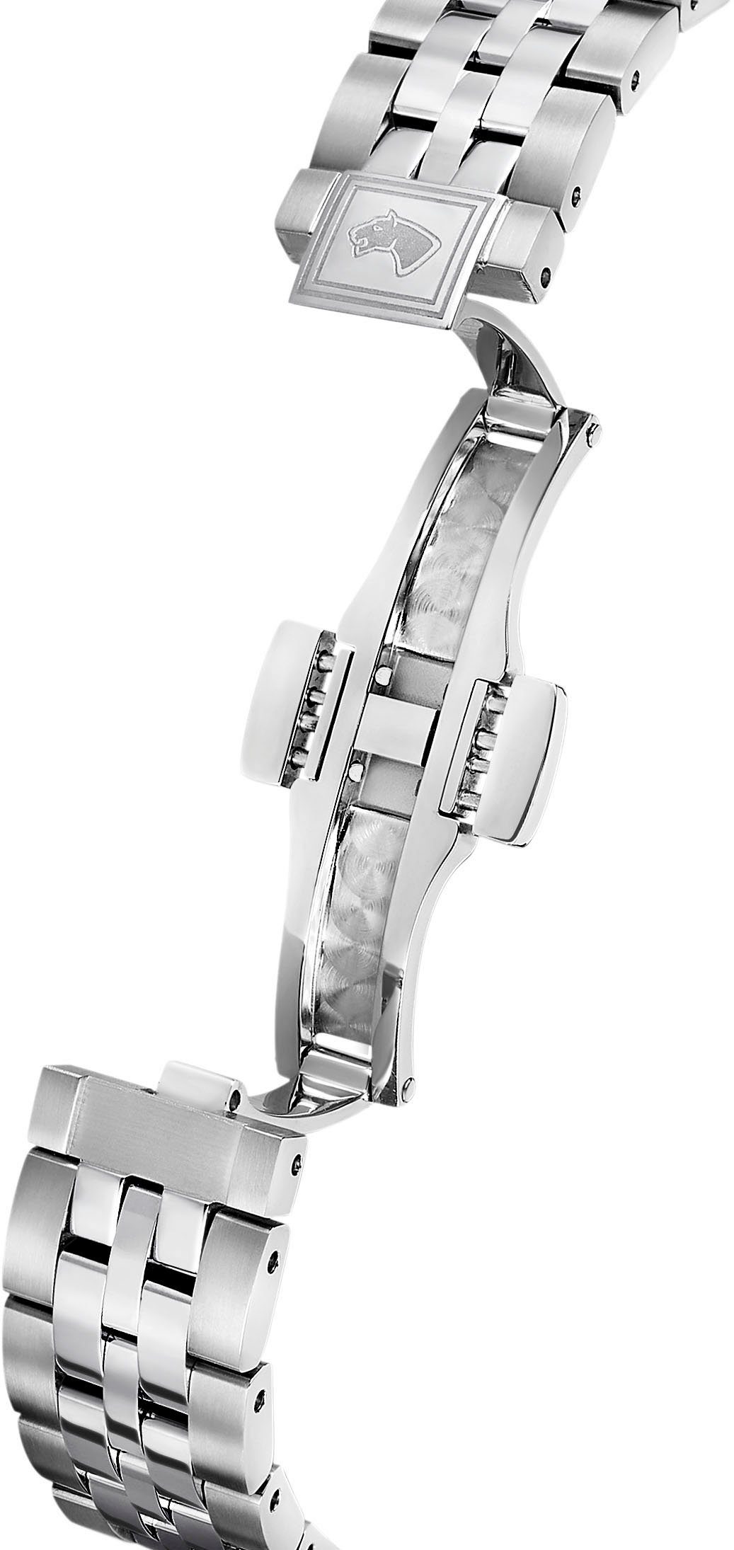 Jaguar Automatisch horloge Polshorloge, dameshorloge, open balans in hartvorm, saffierglas, Swiss Made
