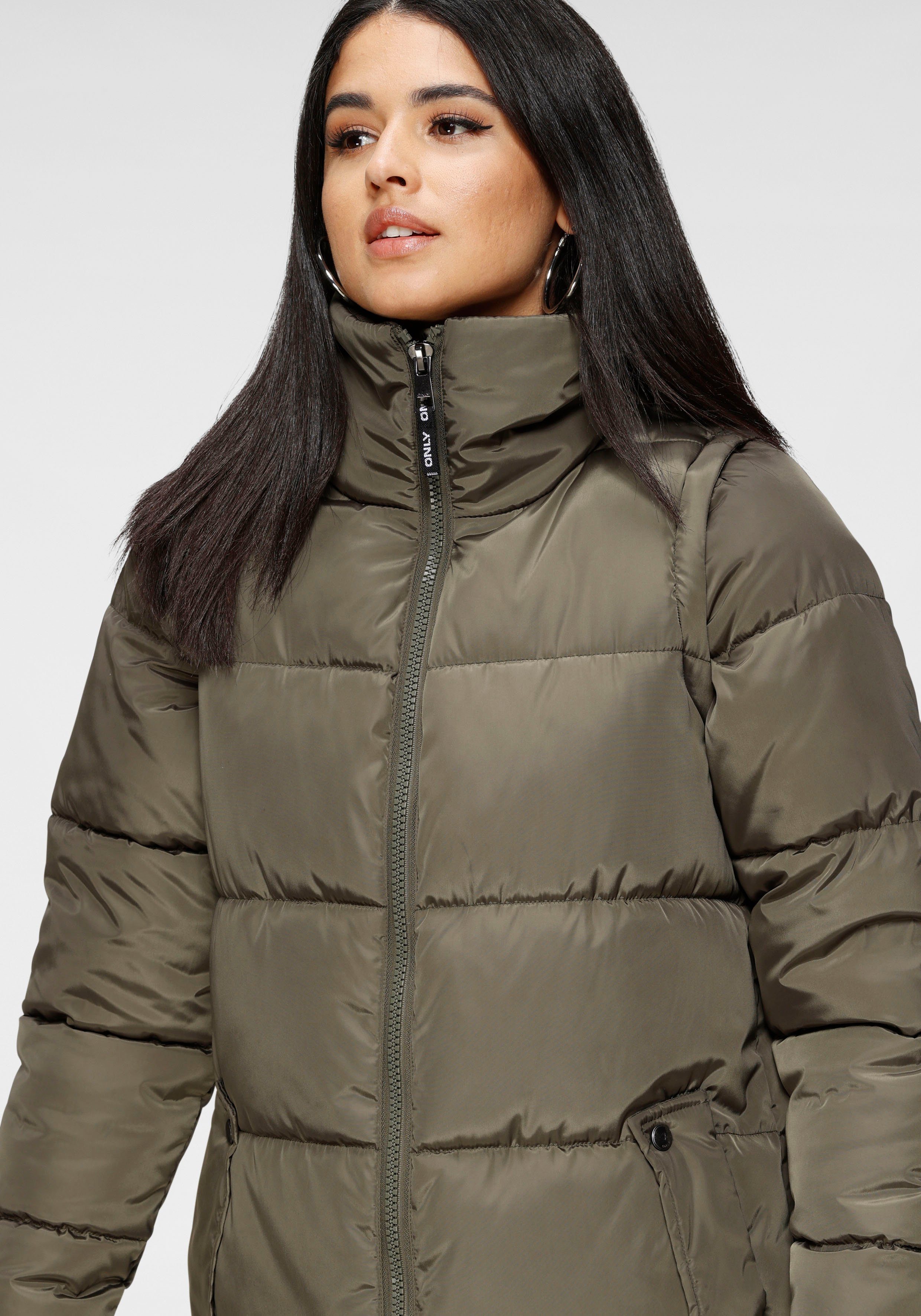 Only Gewatteerde jas ONLIRINA X-LONG 2IN1 PUFFER OTW