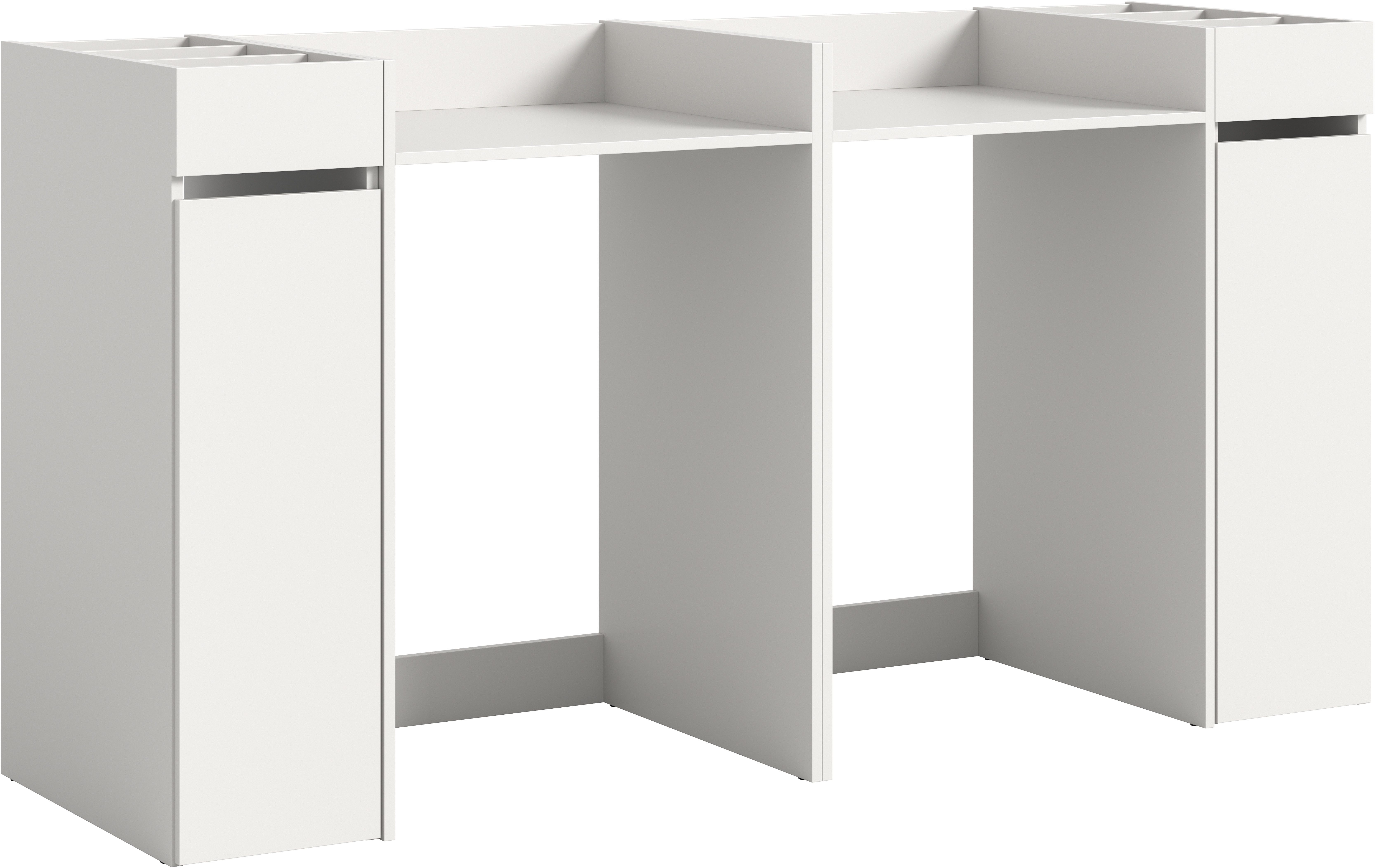 welltime Badmeubelset Falas, 4-delig, bestaande uit: 2x badkamerrek & 2x wasmachine ombouwkast Combinatie, set, badcombinatie, badkamer, organizer,