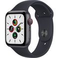 apple smartwatch watch se gps + cellular, 44mm grijs