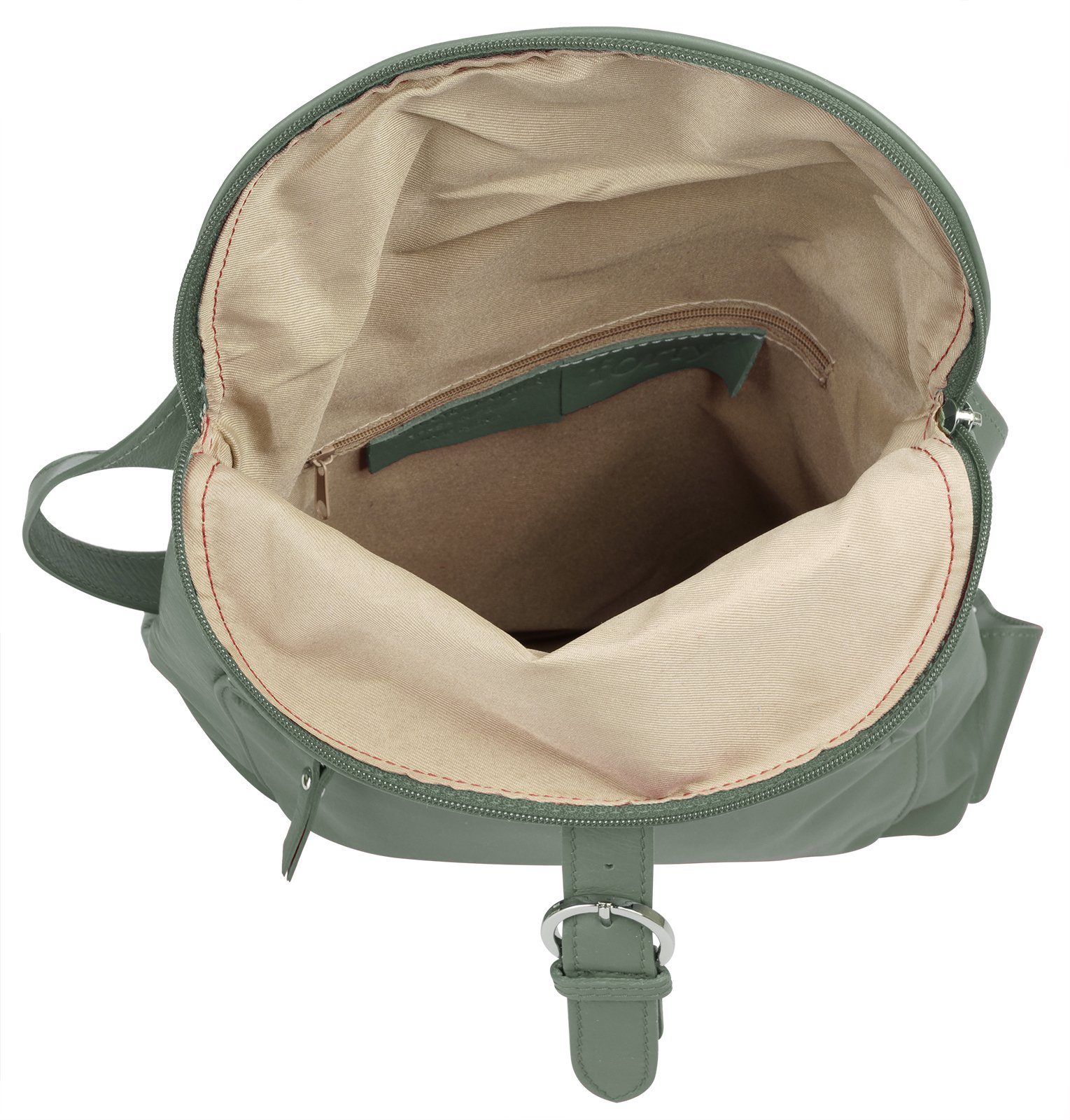Forty Degrees Rugzak echt leer, made in italy