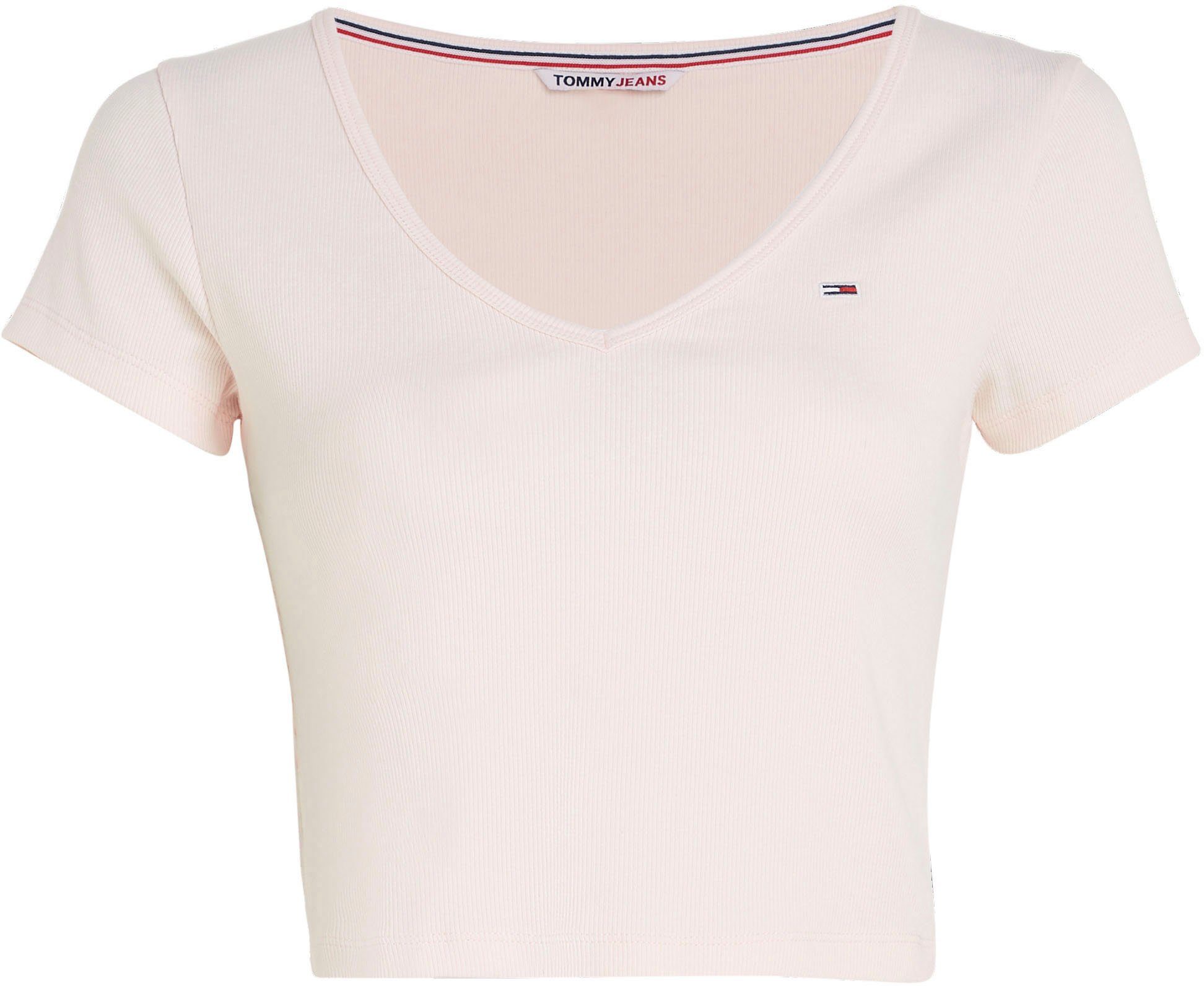 TOMMY JEANS T-shirt TJW BBY CRP ESSENTIAL RIB V SS