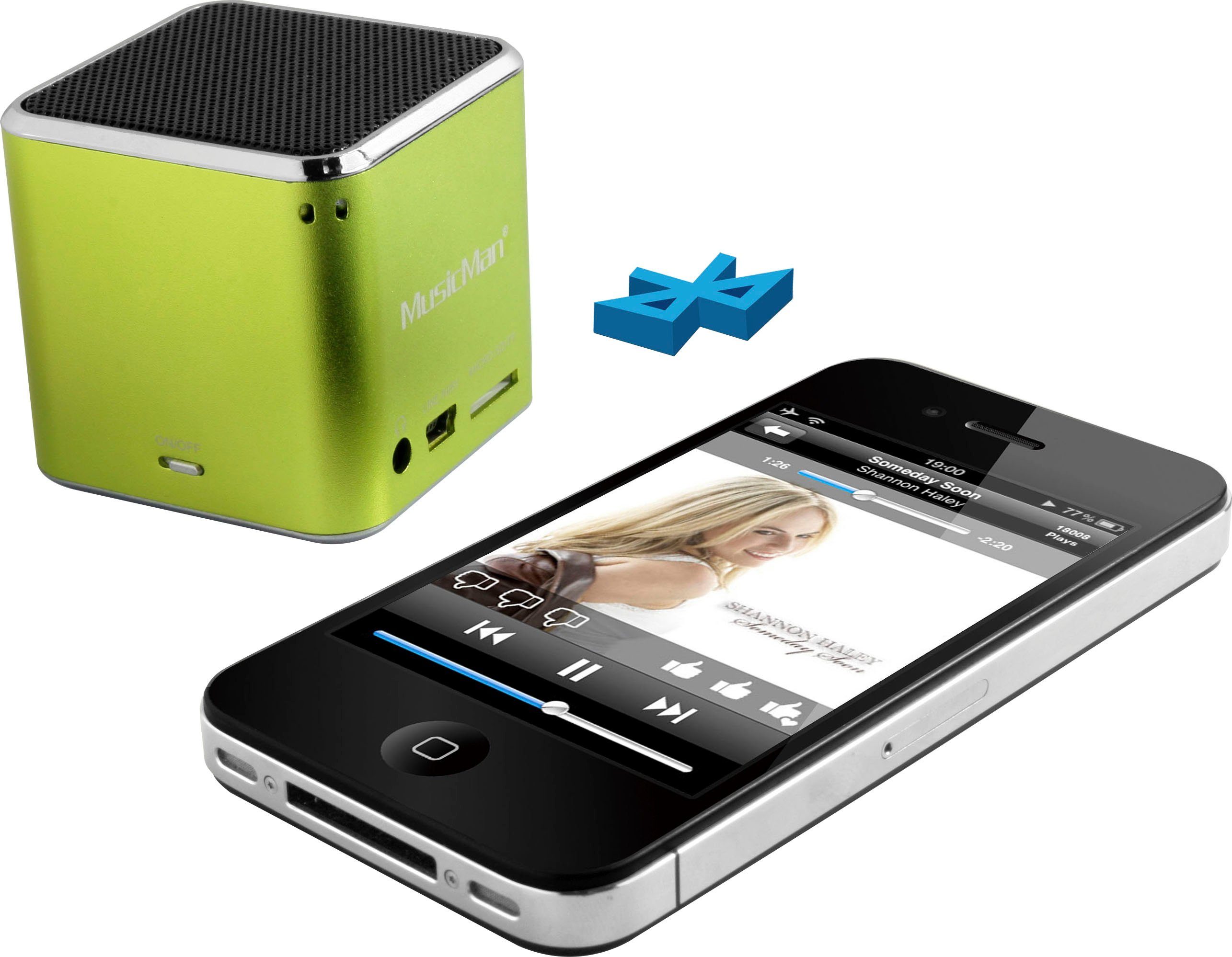 Technaxx Luidsprekersysteem BT-X2 Mini Musicman Wireless Soundstation