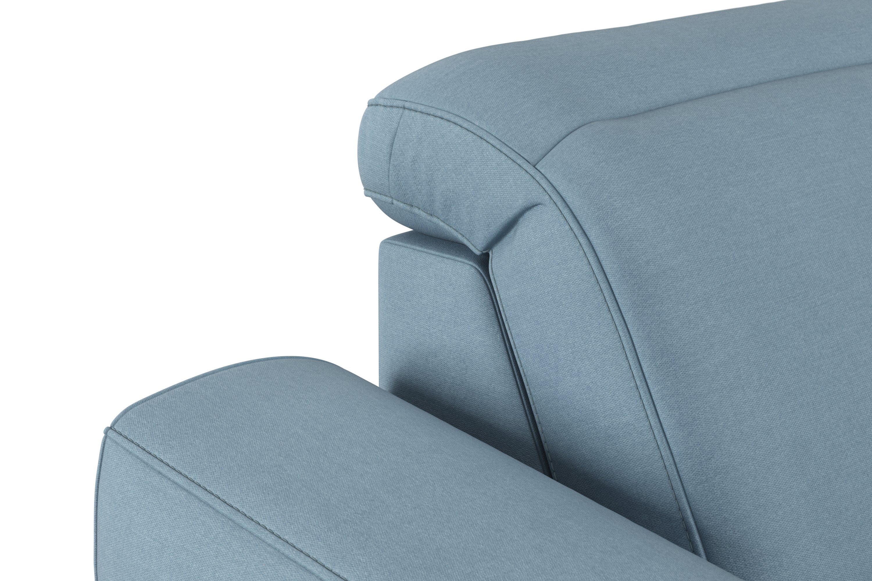 sit&more Zithoek Dundee U-vorm met binnenvering en massief houten poten, naar keuze met verstelbare hoofdsteun