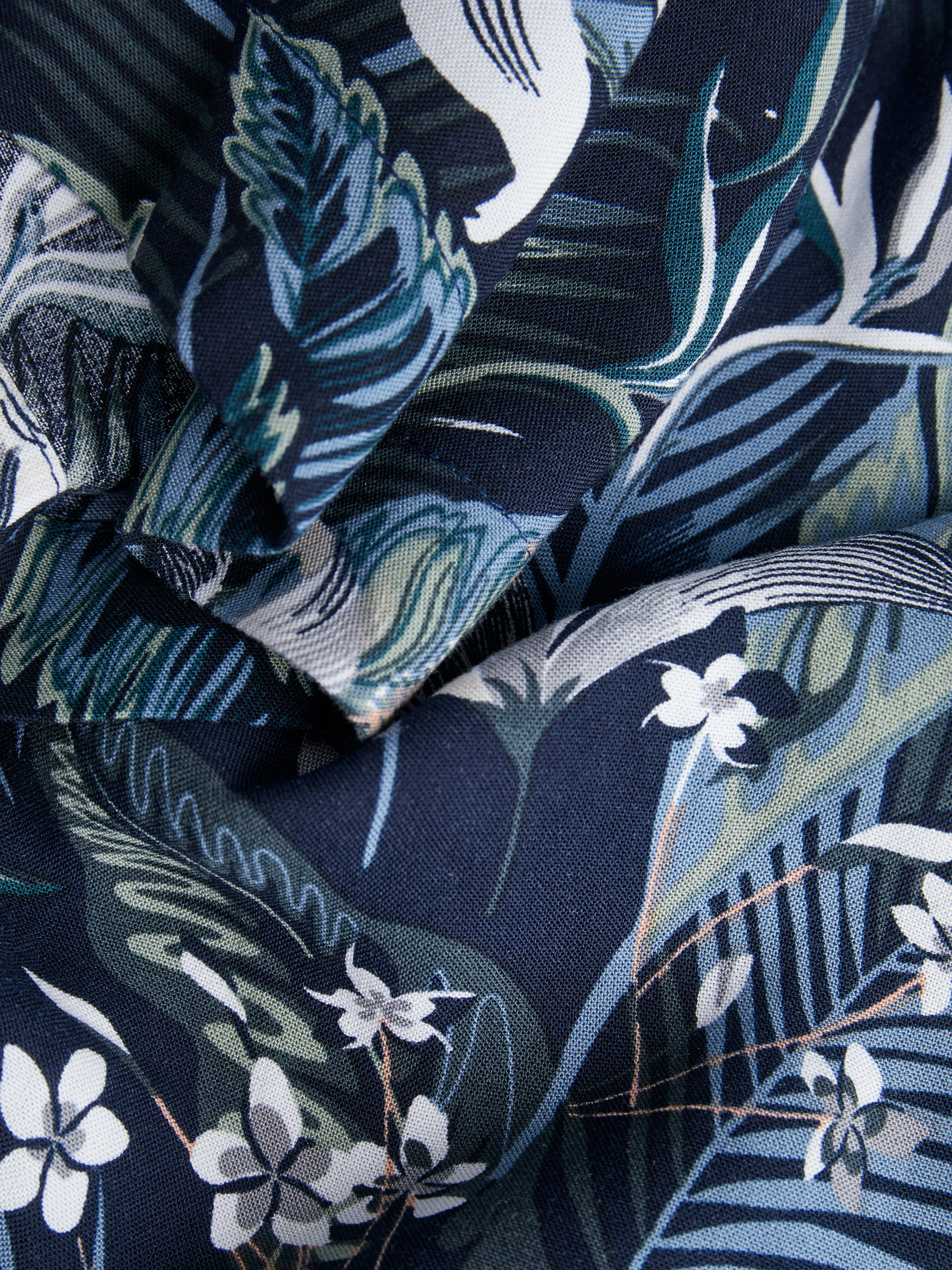 Jack & Jones Overhemd met korte mouwen JJEJEFF TROPICAL AOP RESORT SHIRT SS SN