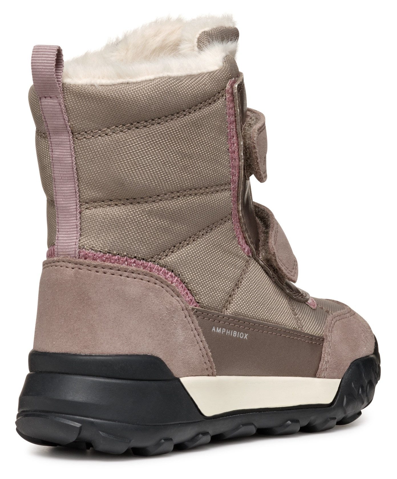Geox Winterlaarzen J TREKKYUP GIRL B ABX Klittenbandlaarzen, sneeuwlaarzen, winterlaarzen met warme voering