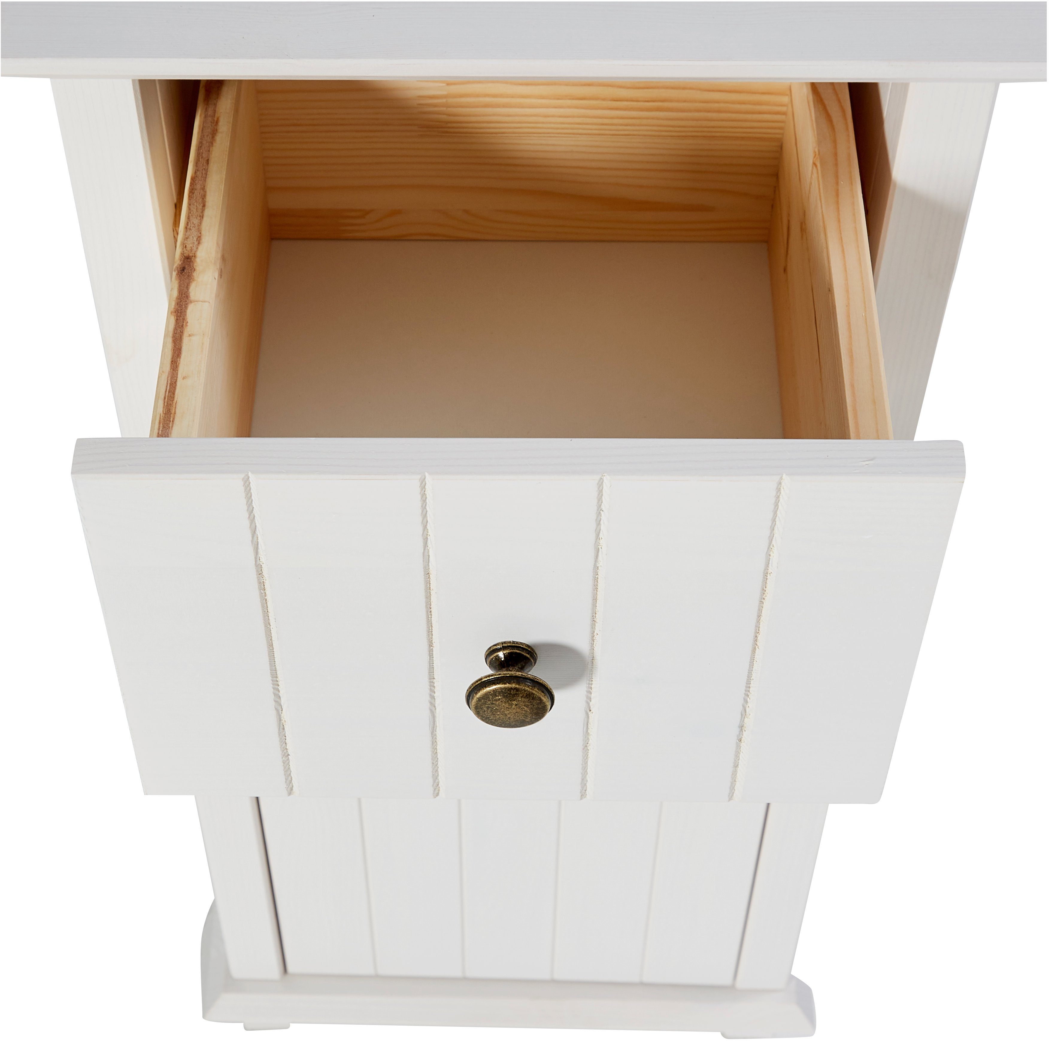 Home affaire Onderkast Vili Breedte 34 cm, badkamerkast van massief hout, grenenhout