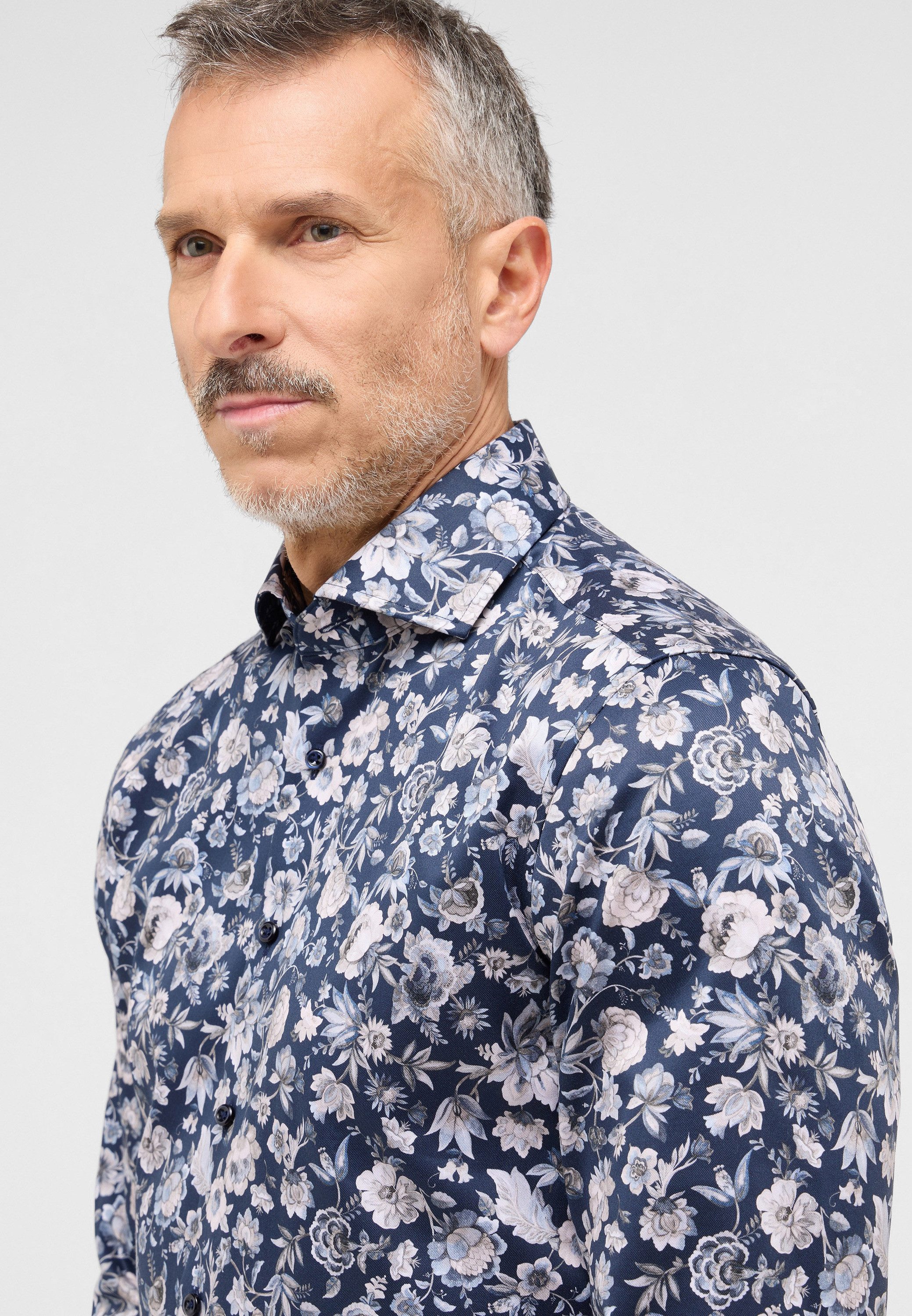 Eterna Overhemd met lange mouwen Slim fit NON IRON (strijkvrij)