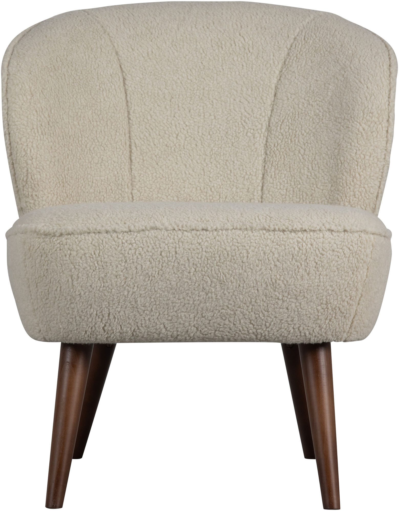 WOOOD Fauteuil Sara zacht gepolsterd, 4-poots onderstel, h 71 cm x b 59 cm fauteuils wit