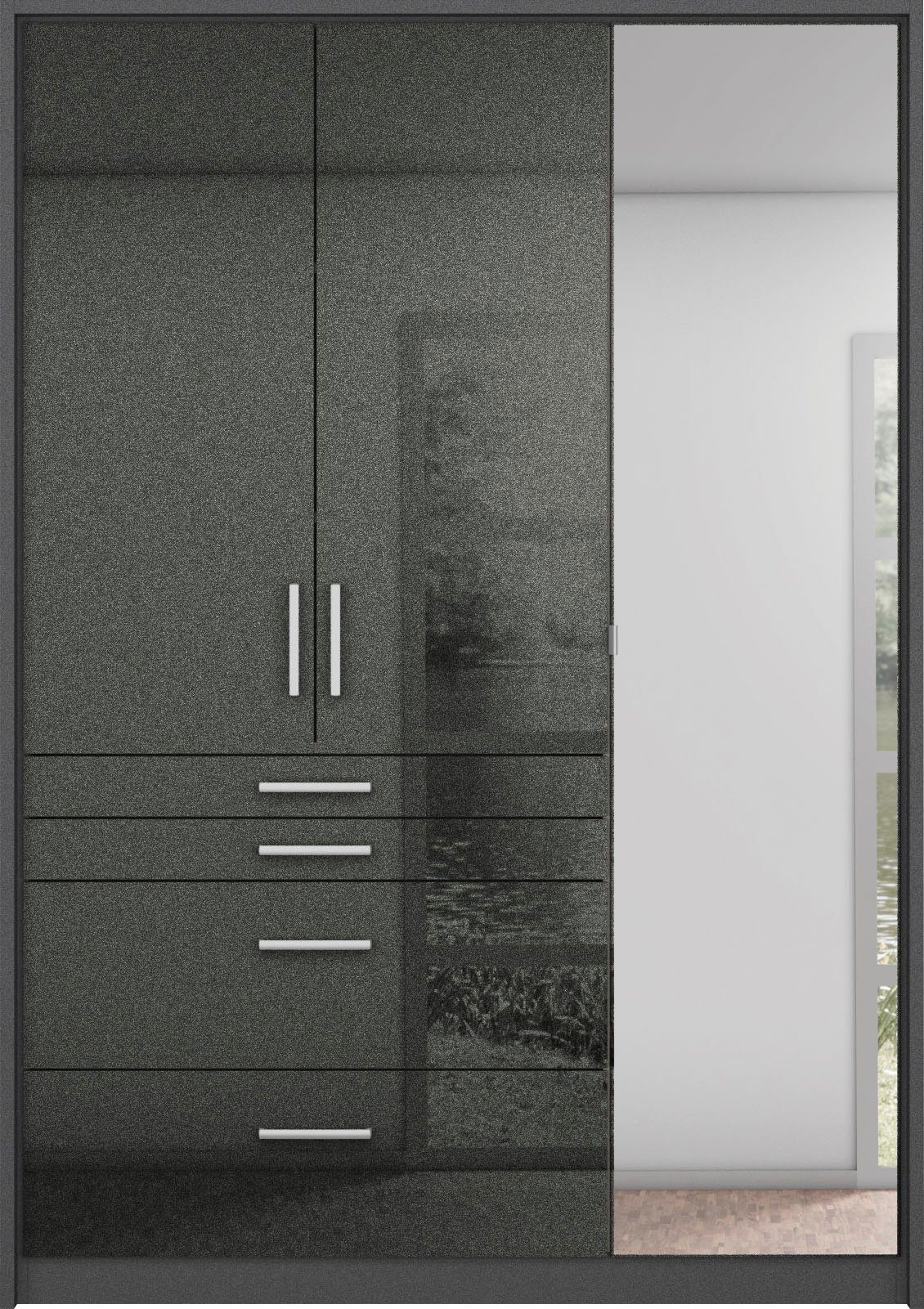 rauch Draaideurkast Kledingkast kast garderobe garderobekast topseller HOMBURG inclusief passe-partout, bovenste lade met indeling made in germany