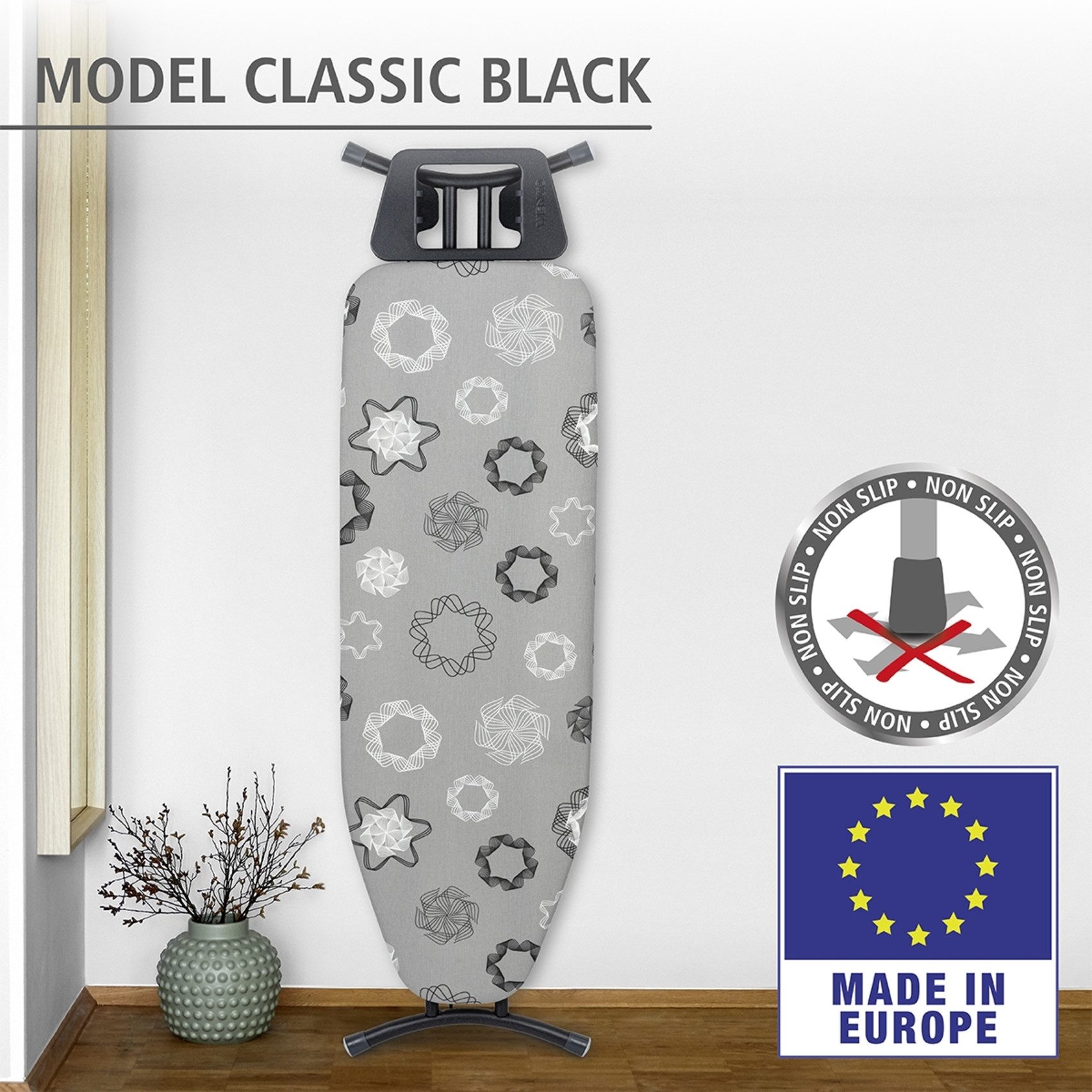 WENKO Strijkplank Model Classic Black