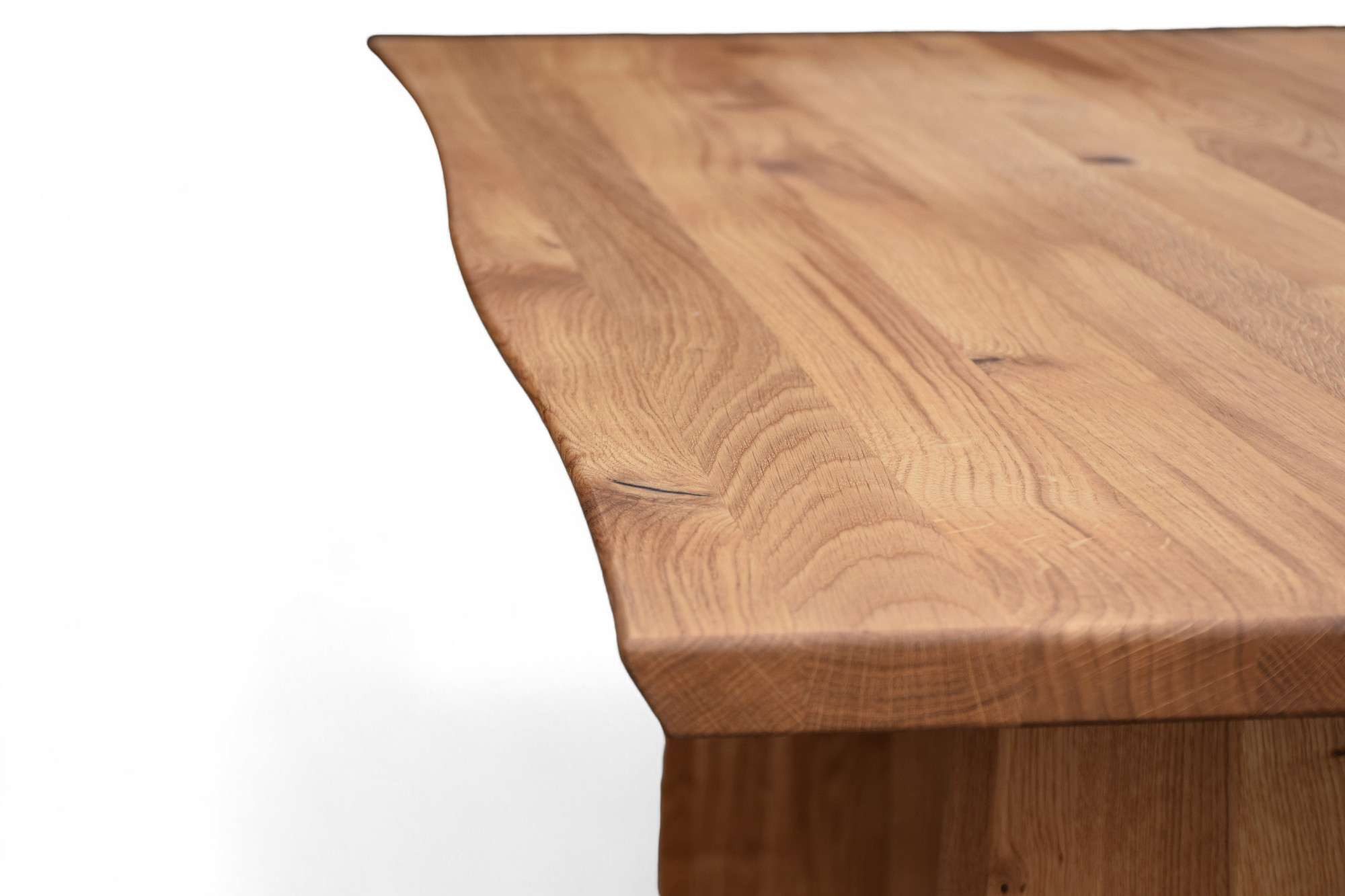 Home affaire Eettafel Waldhain keukentafel, houten wangframe, massief gewild eikenhout, geolied