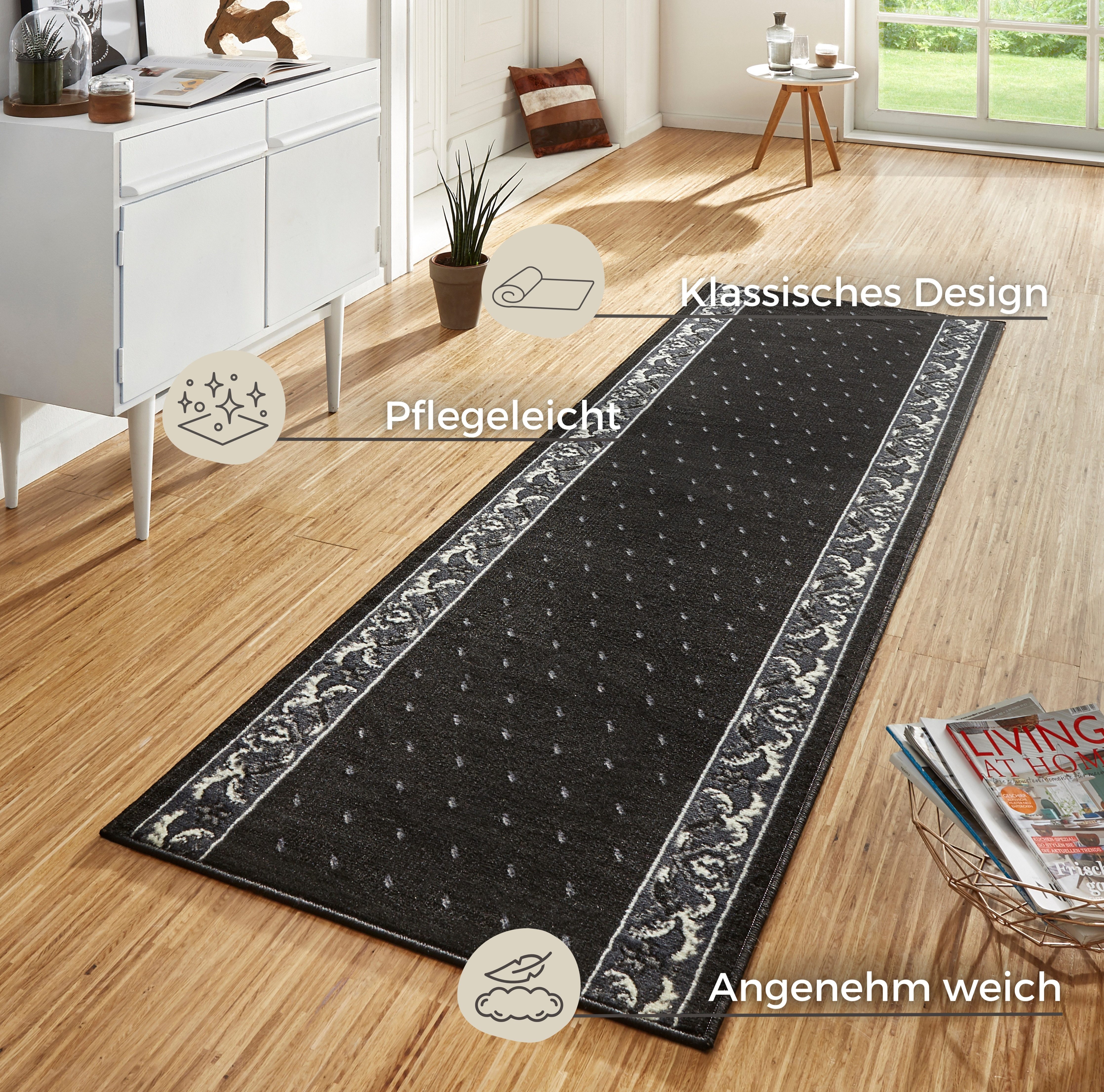 HANSE Home Loper Floret Korte pool, modern, zacht, woonkamer vloerkleed, hal, ingang, decoratie