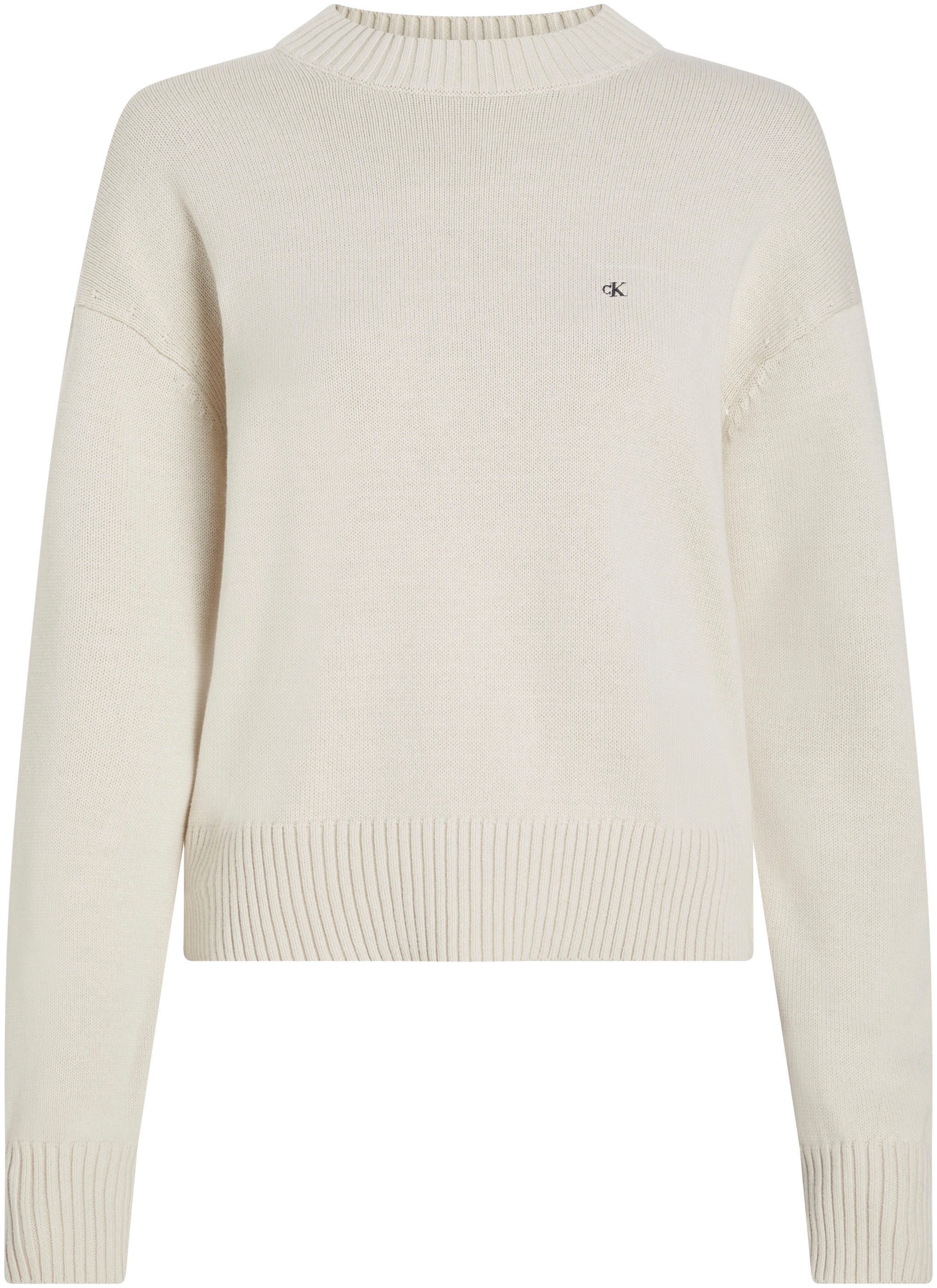 Calvin Klein Trui met ronde hals MONOGRAM EMBRO CREWNECK SWEATER