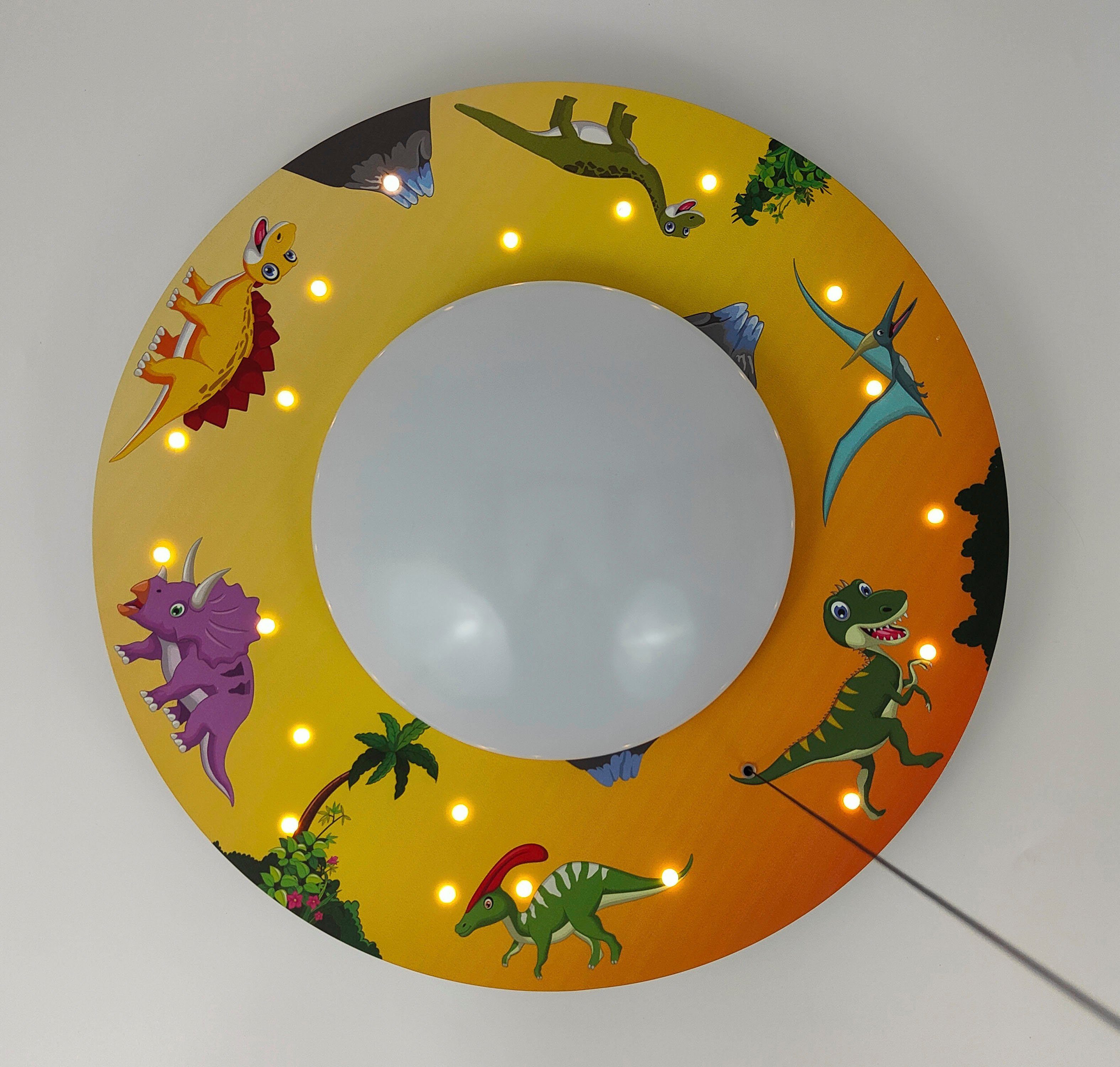 niermann Plafondlamp Dino's exclusieve artprint op het gehele oppervlak (1 stuk)