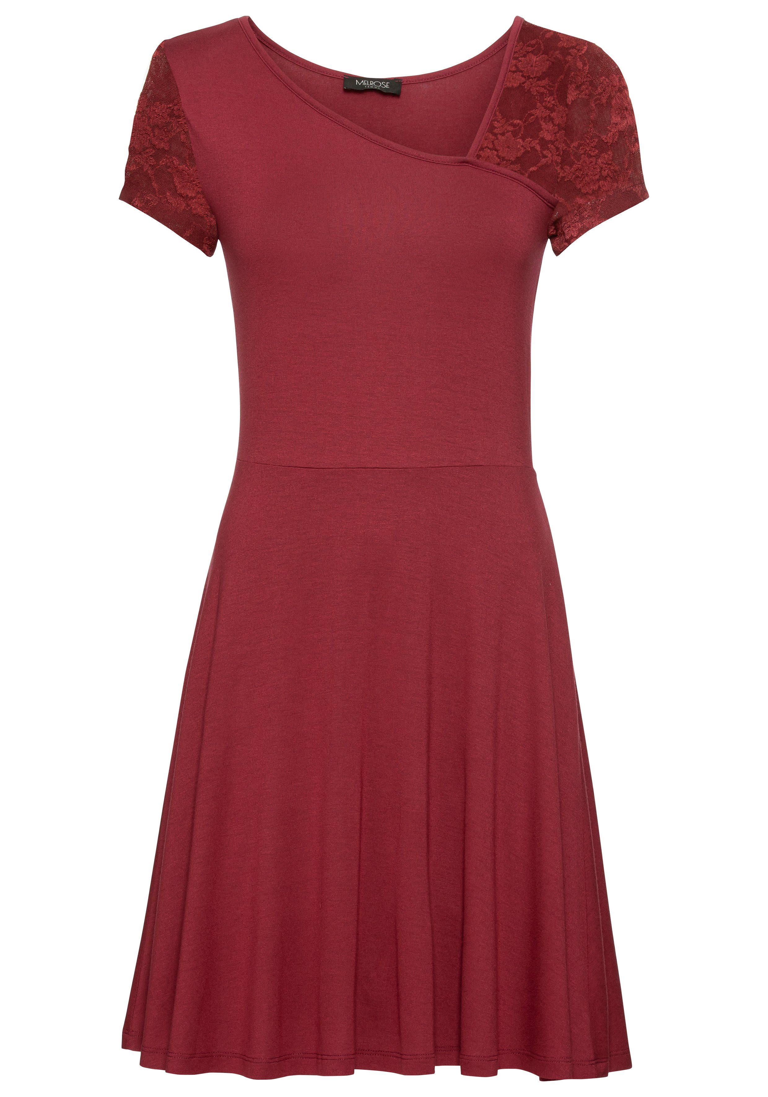 Melrose Jerseyjurk met een kanten inzet - nieuwe collectie