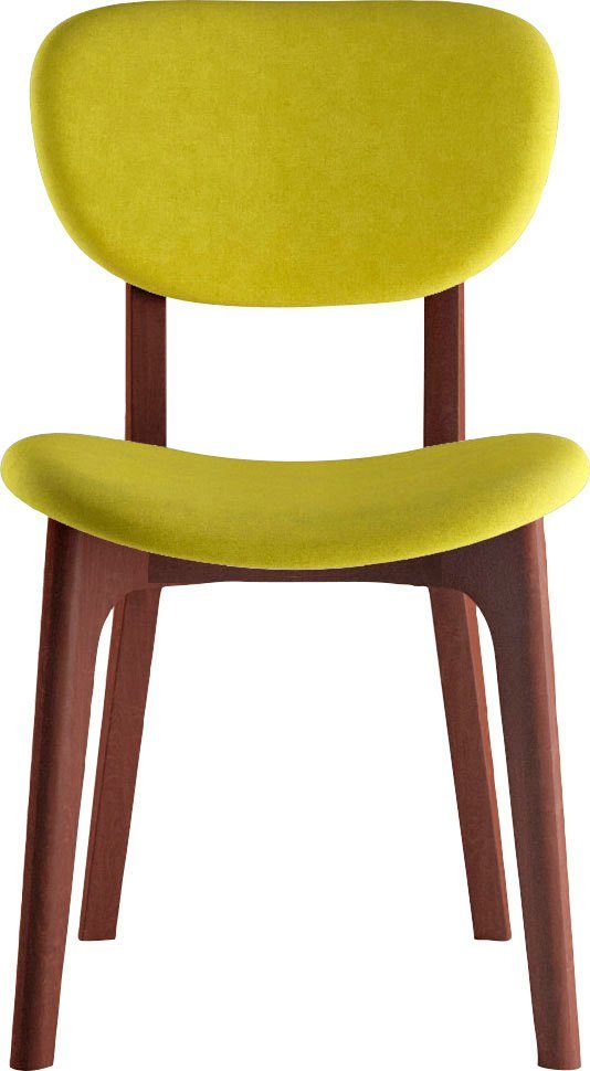 INOSIGN Stoel COZY Made in Italy Frame in beuken, kersen- of notenhout, massief hout, designstoel (set, 2 stuks)