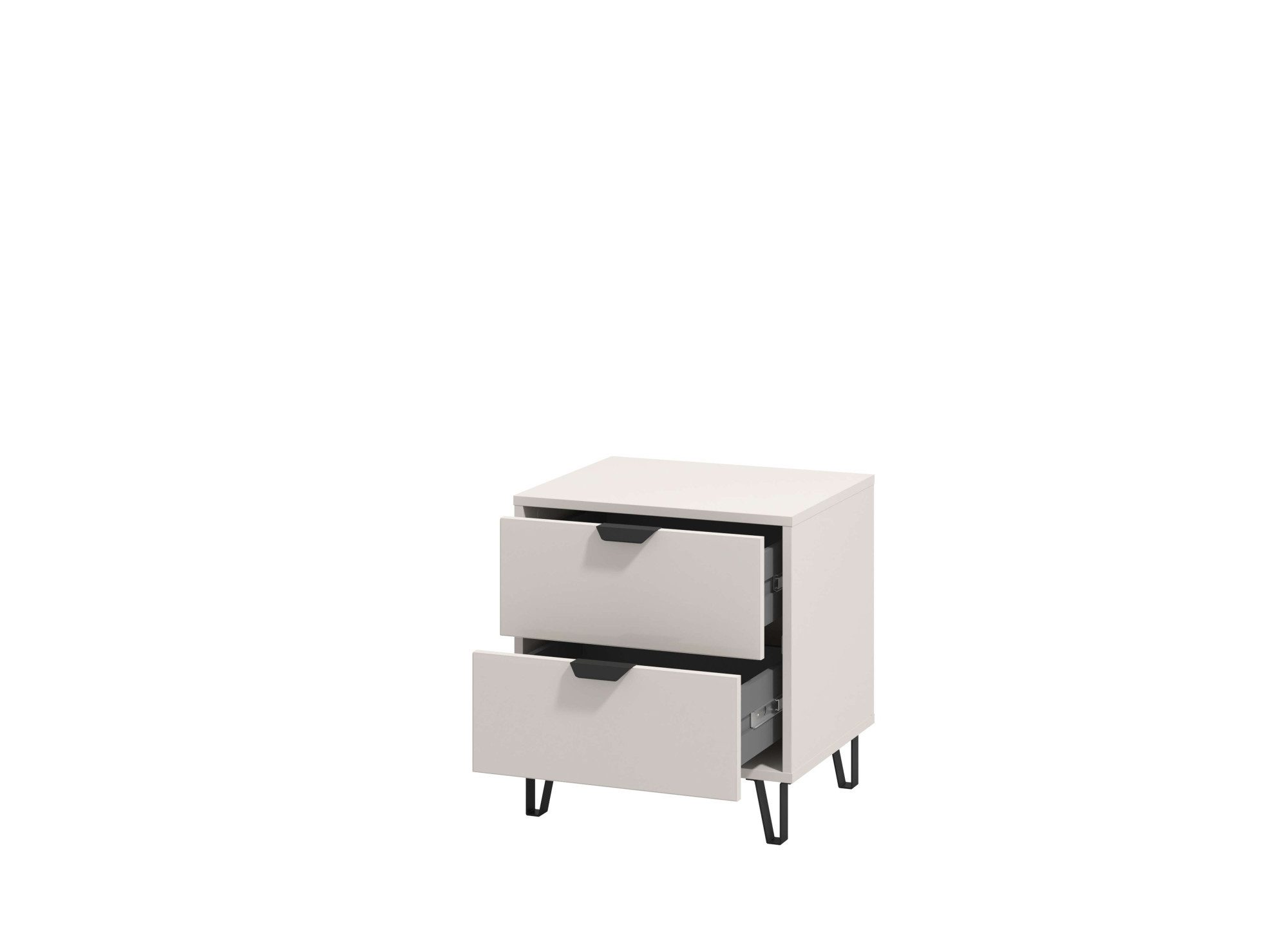 INOSIGN Nachtkastje Lucca nachttafel, nachtkastje, trendkleur cashmere, 48x40x52cm
