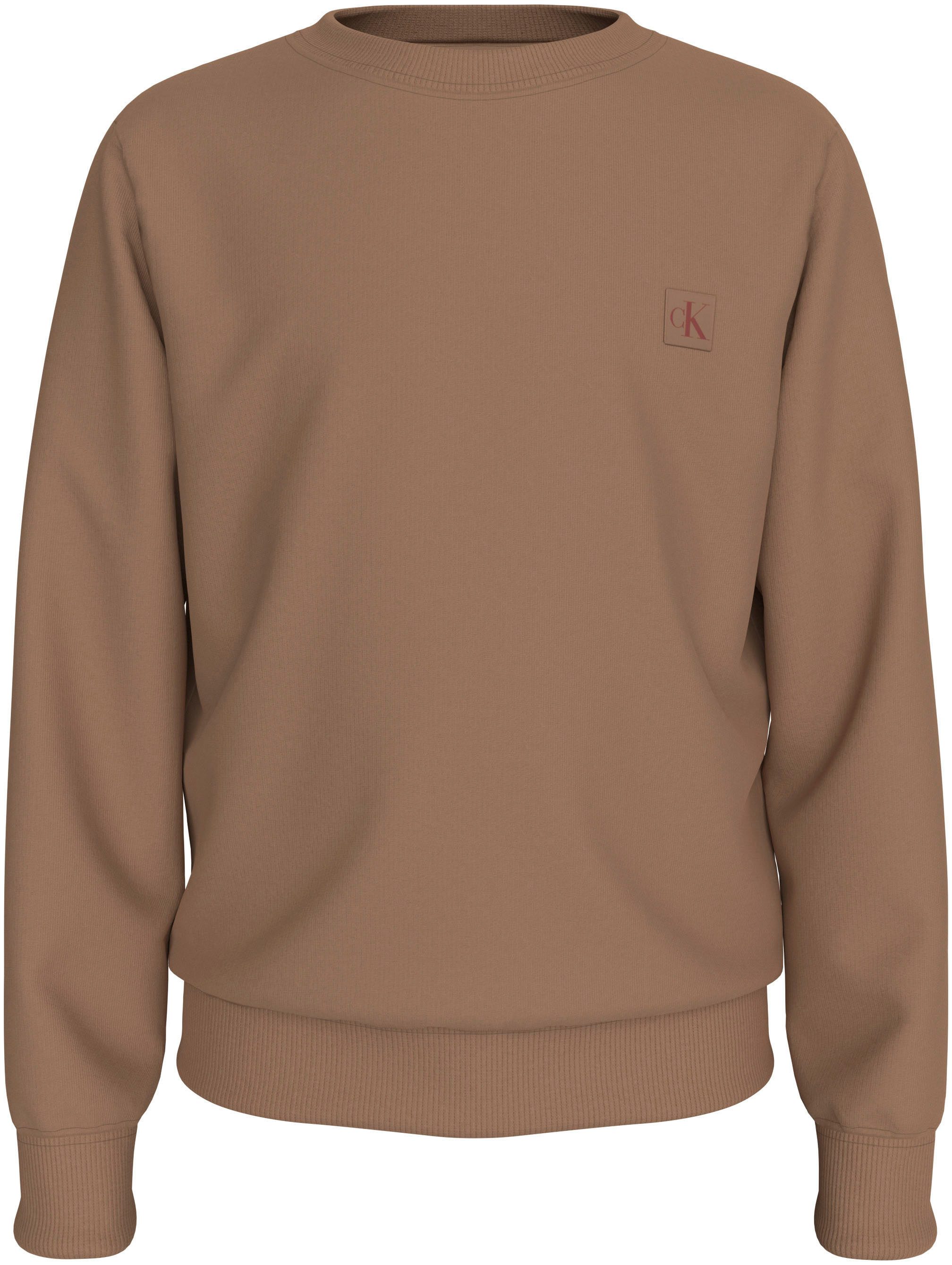 Calvin Klein Sweatshirt MONO MINI BADGE REG CN voor kinderen tot 16 jaar met logo-opdruk