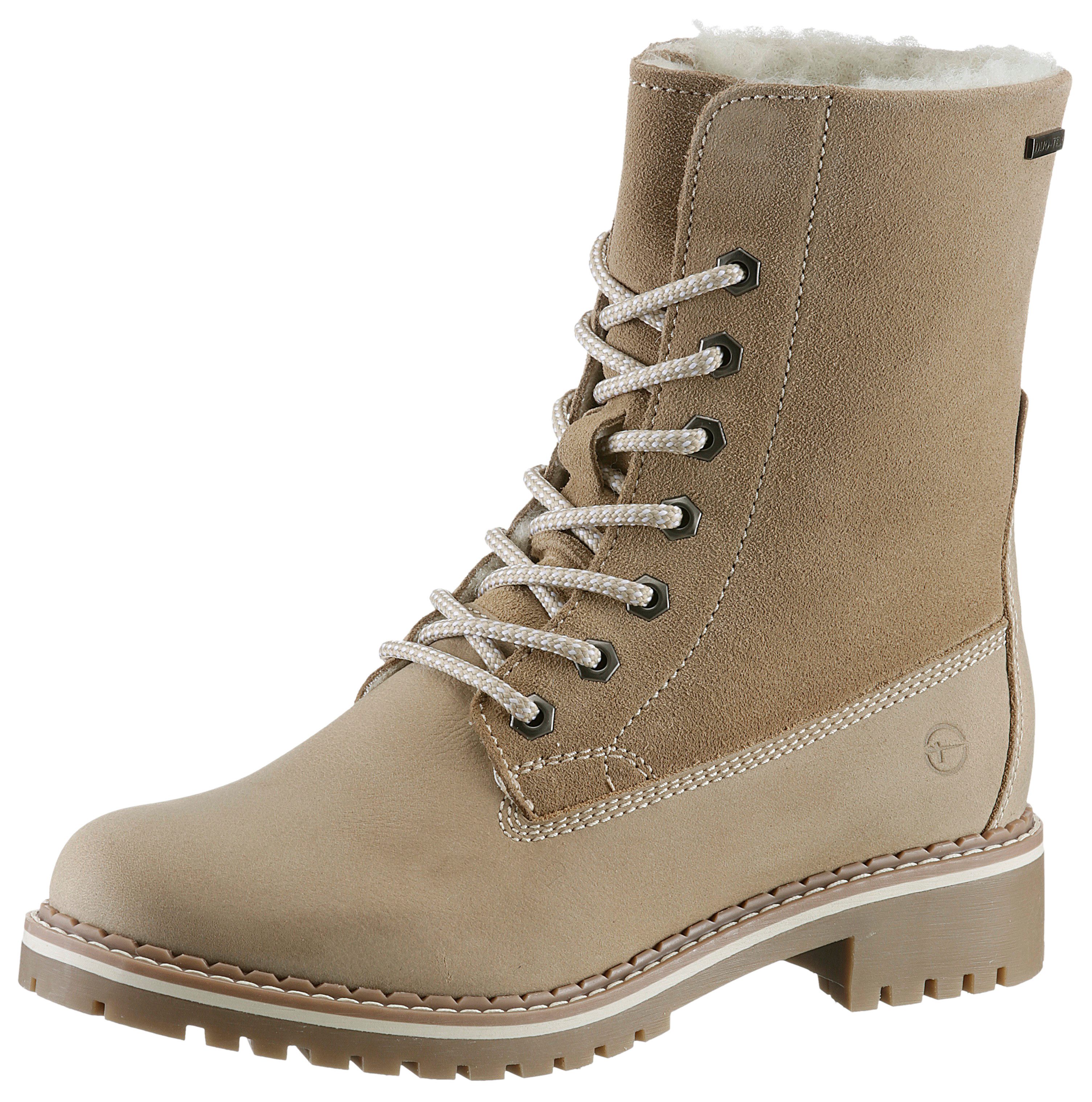 Tamaris Winterlaarzen hakken, winter-enkellaars, outdoor schoen met duo tex-uitrusting