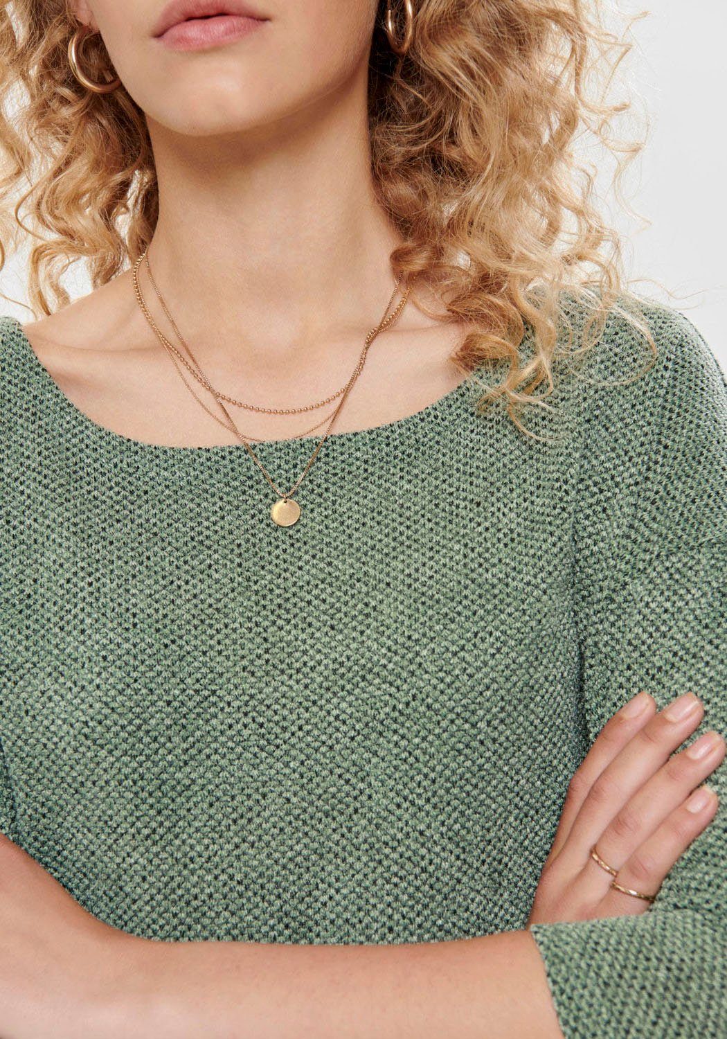 Only Shirt met 3/4-mouwen ONLALBA 3/4 TOP JRS NOOS