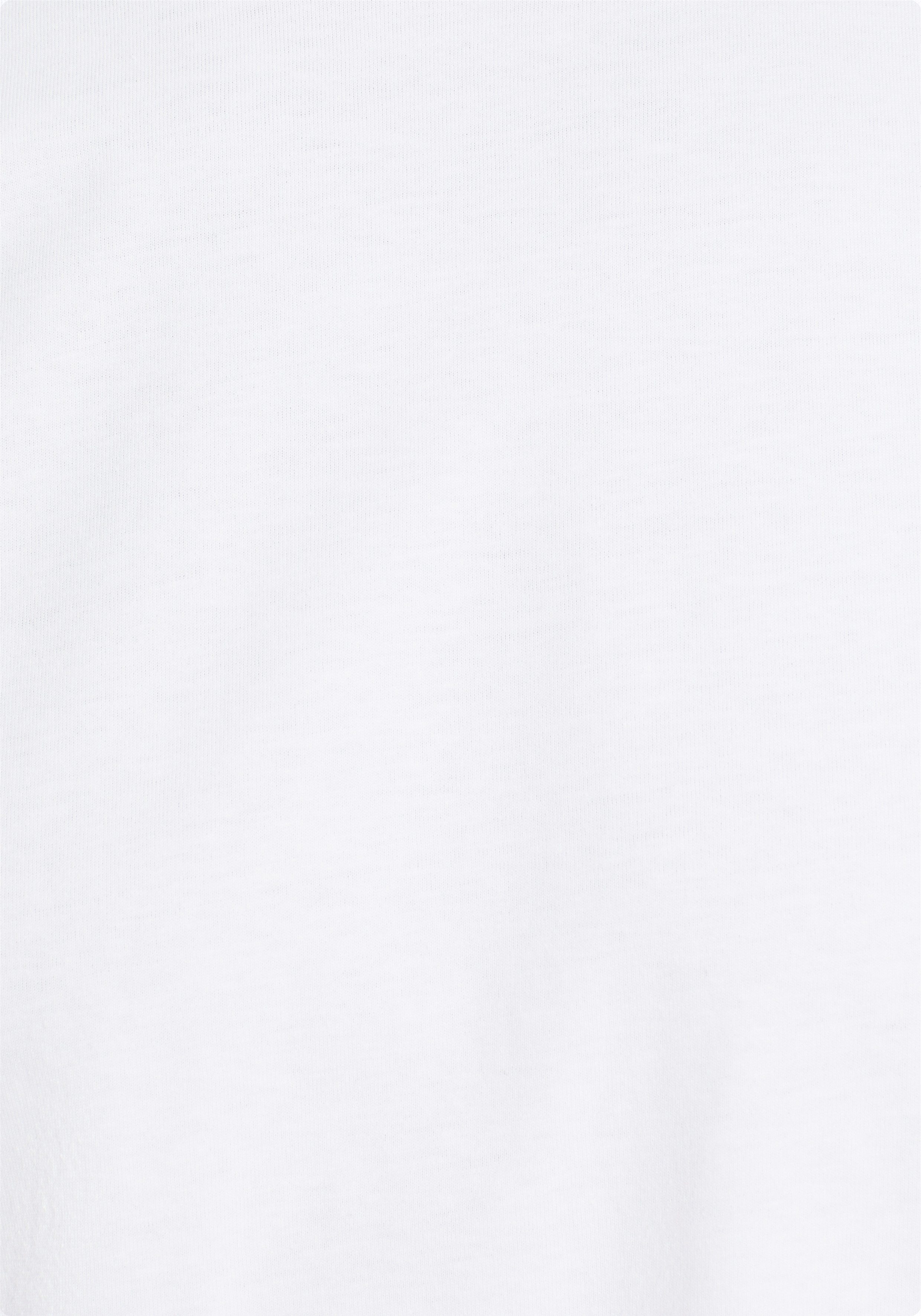Man's World Shirt met ronde hals Korte mouw, effen kleur, ronde hals, van katoen(2-delig, Set van 2)
