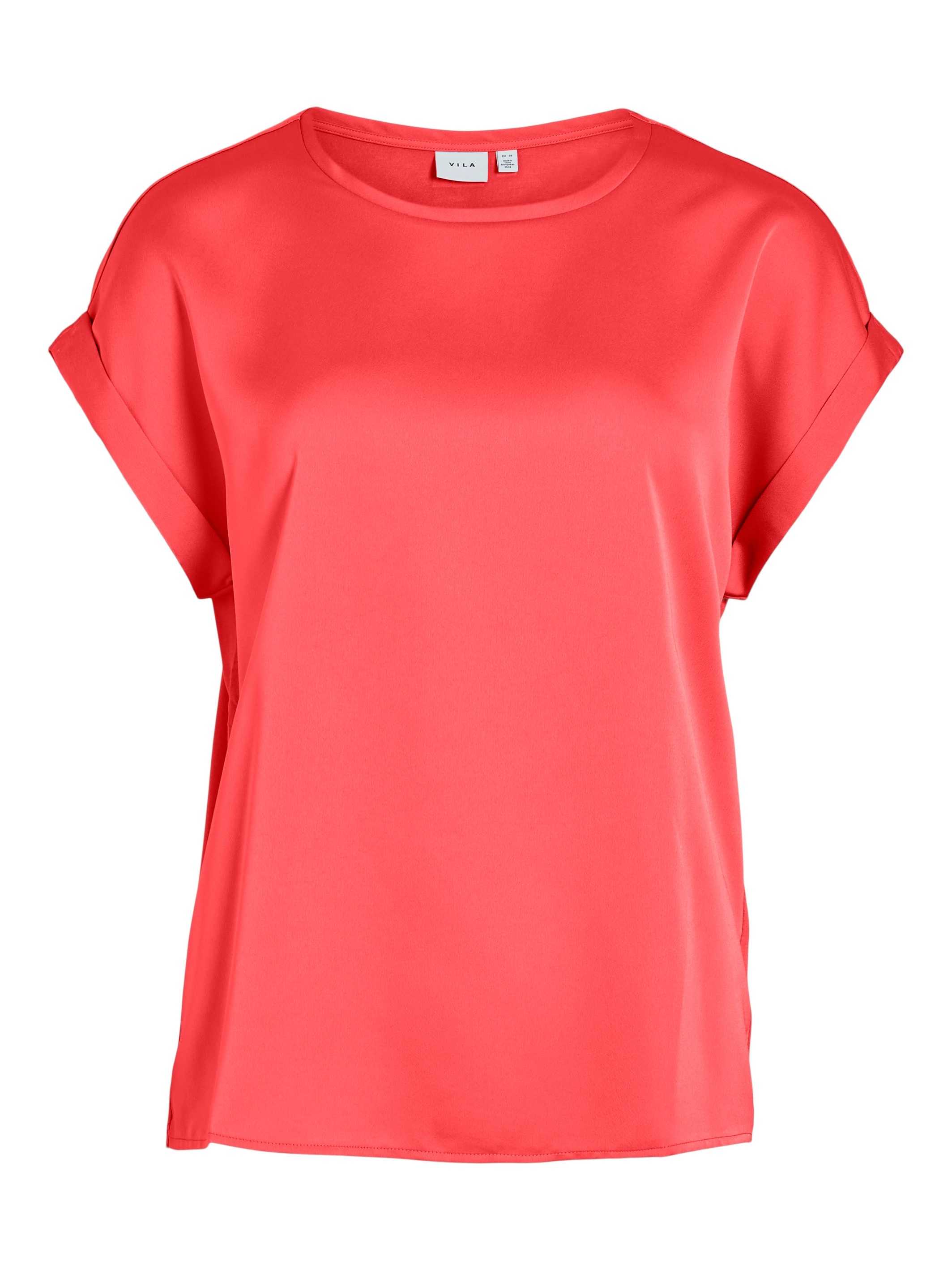 Vila Shirt met korte mouwen VIELLETTE S S SATIN TOP NOOS