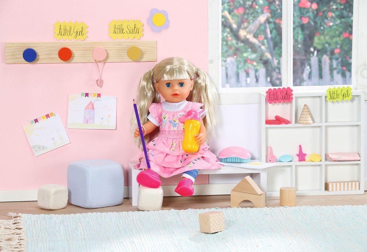 Baby Born Staande pop Kleuterschool Little Sister, 36 cm