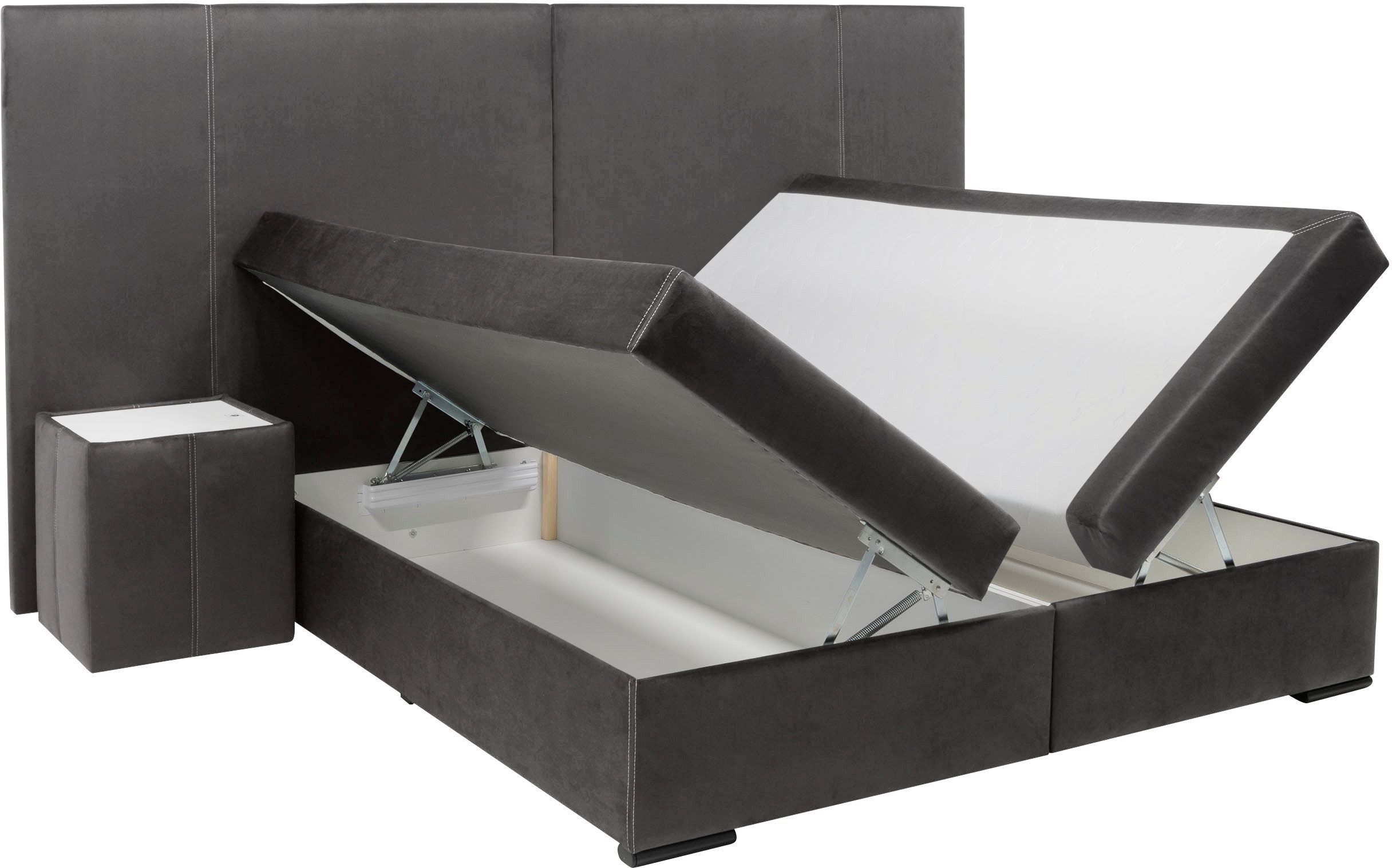 COLLECTION AB Boxspring 30 jaar jubileum model BIG incl. topmatras & bedkist, naar keuze h2,h3,h4