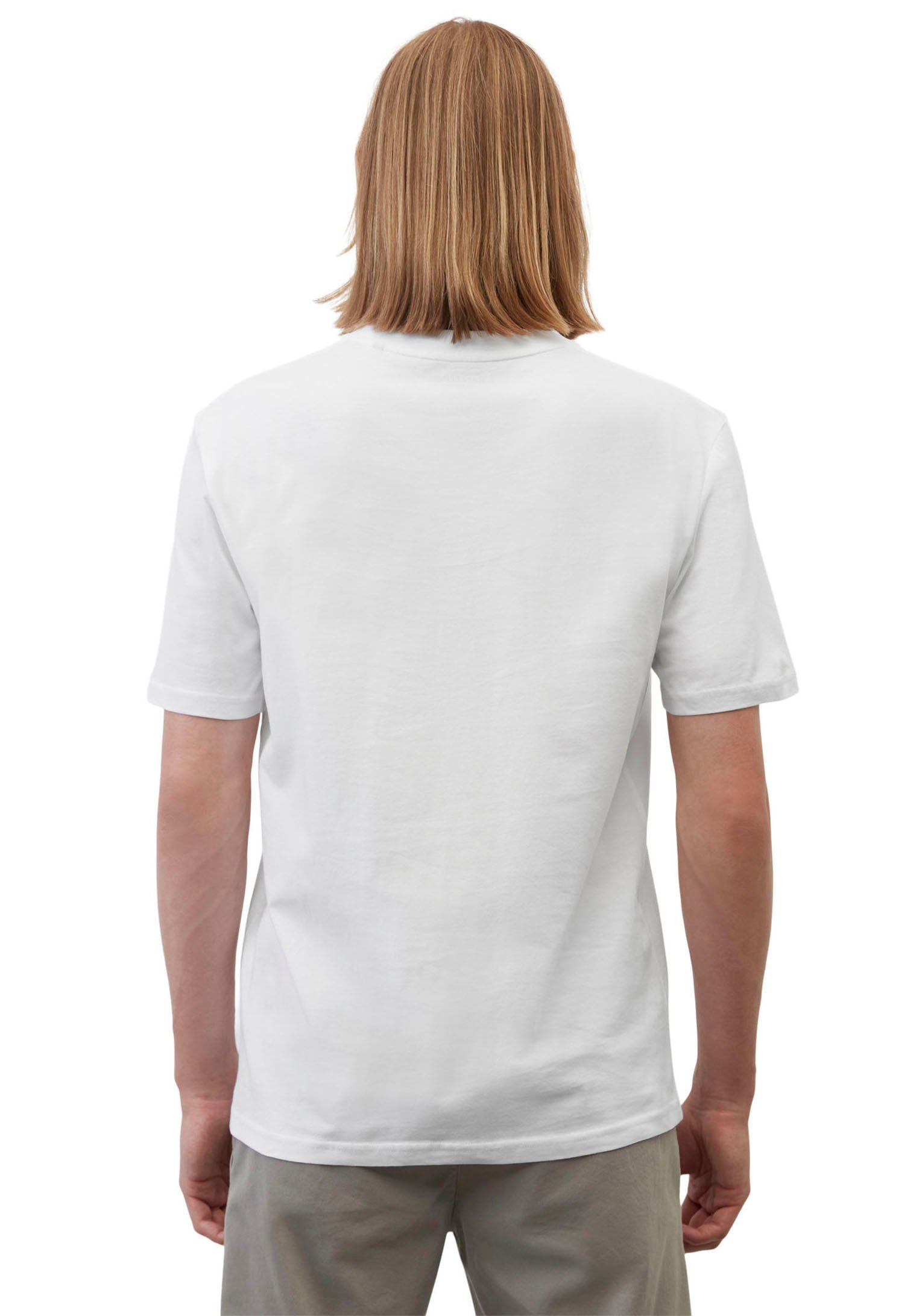 Marc O'Polo T-shirt Logo-T-shirt van bio-katoen
