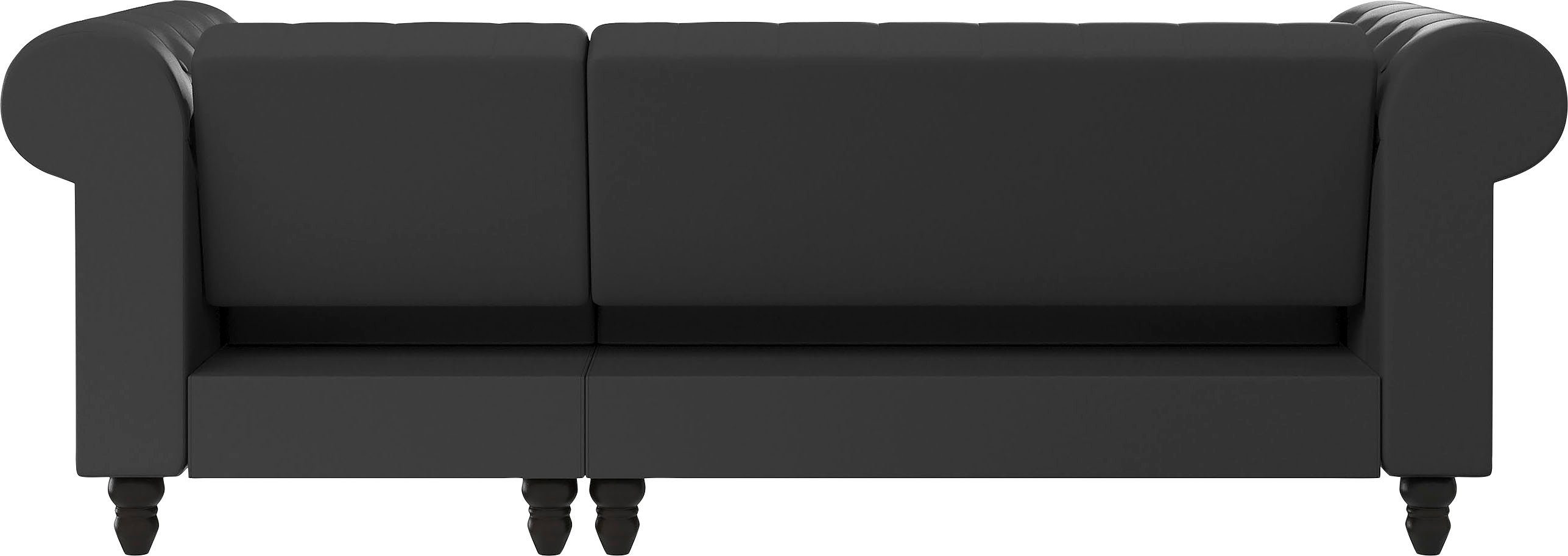 Dorel Home Hoekbank Felix, L-model, 241 cm (ligoppervlak108x195 cm), récamier verwisselbaar,
