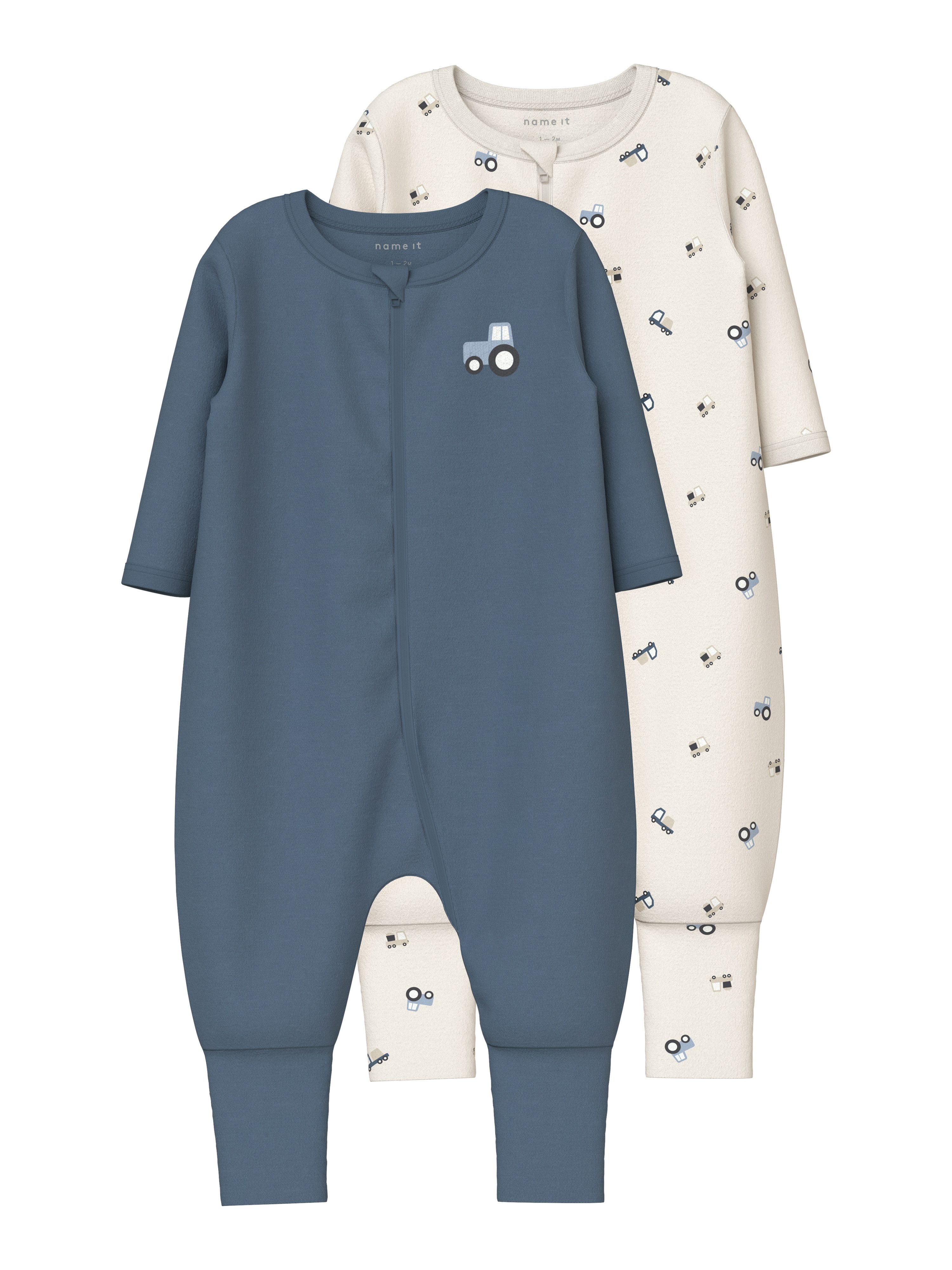 Name It Pyjama NBMNIGHTSUIT 2P ZIP FF JET TRACTOR NOOS (set, 2-delig)