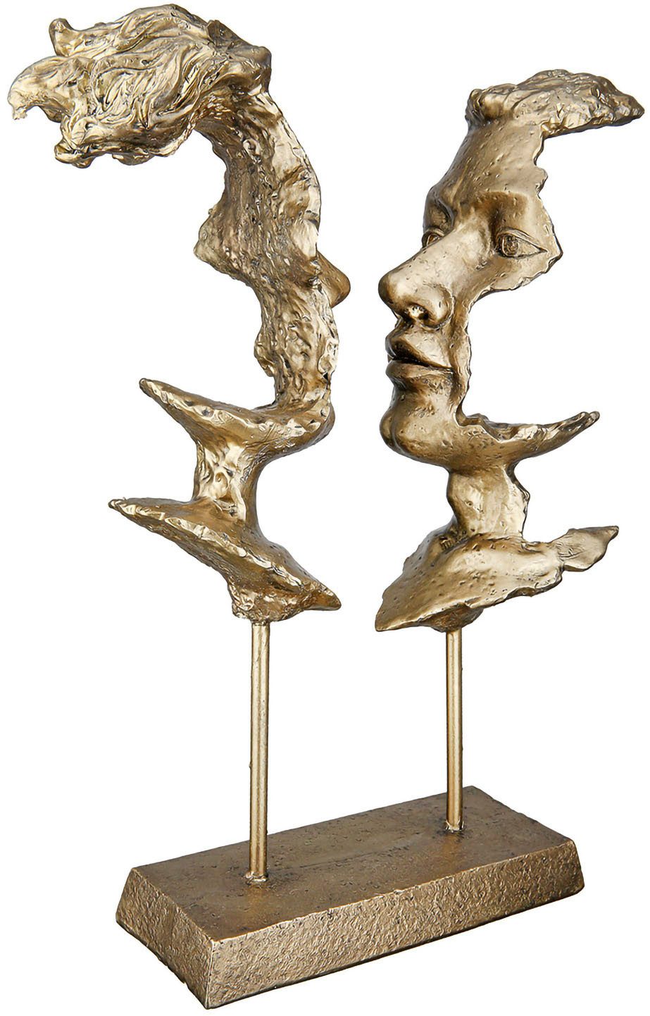 Casablanca by Gilde Decoratief figuur 2 gezichten op basis "Soli" H. 31cm (1 stuk)