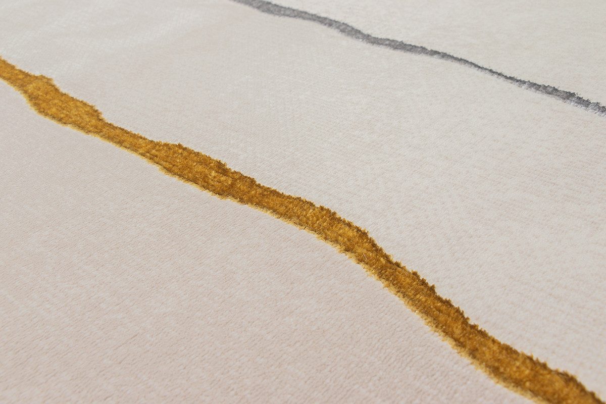 The carpet Vloerkleed Mila moderne woonkamer tapijt met elegant glanzende pool