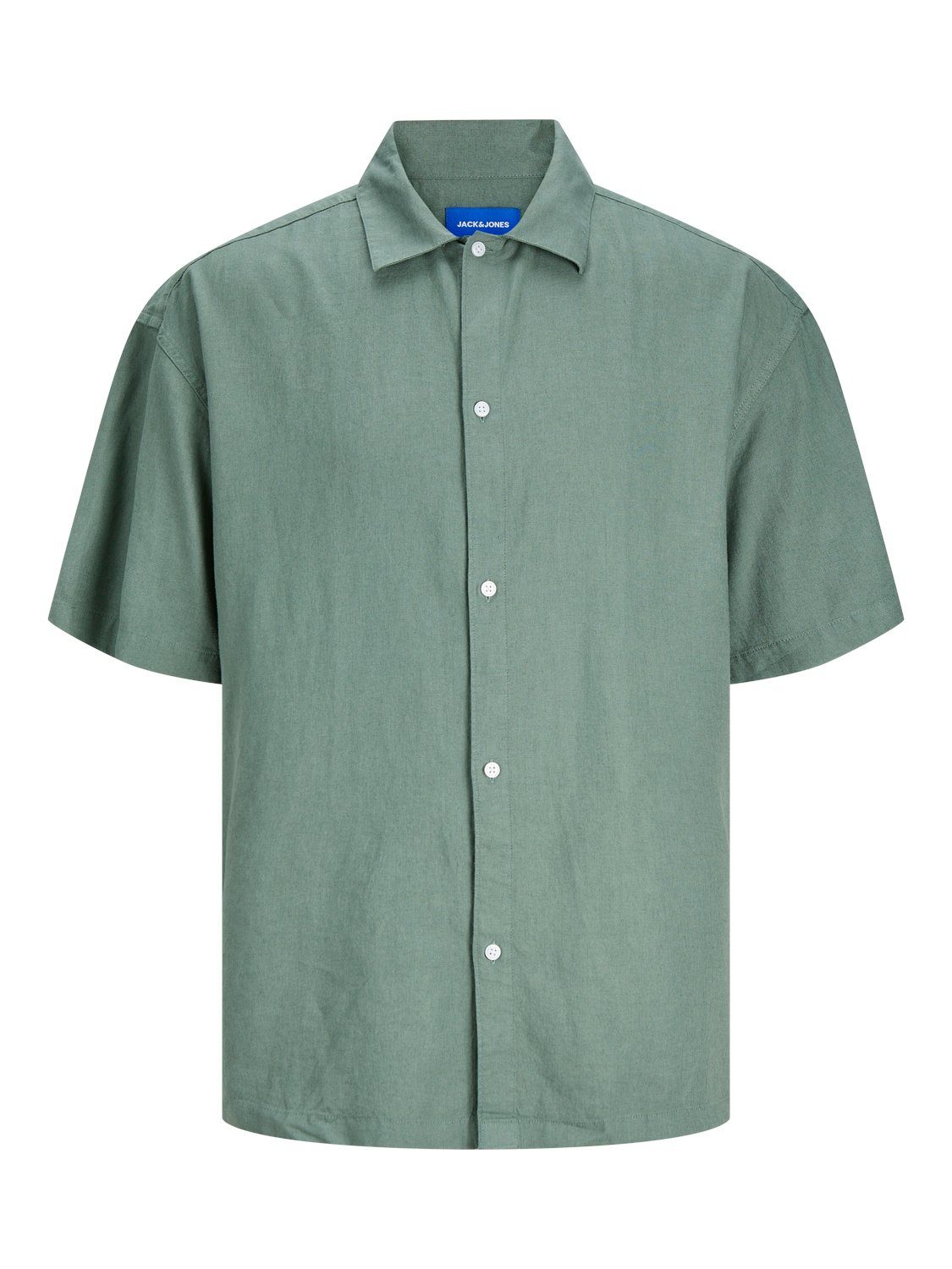 Jack & Jones Overhemd met korte mouwen JORFARO LINEN OVERSIZED SHIRT SS SN