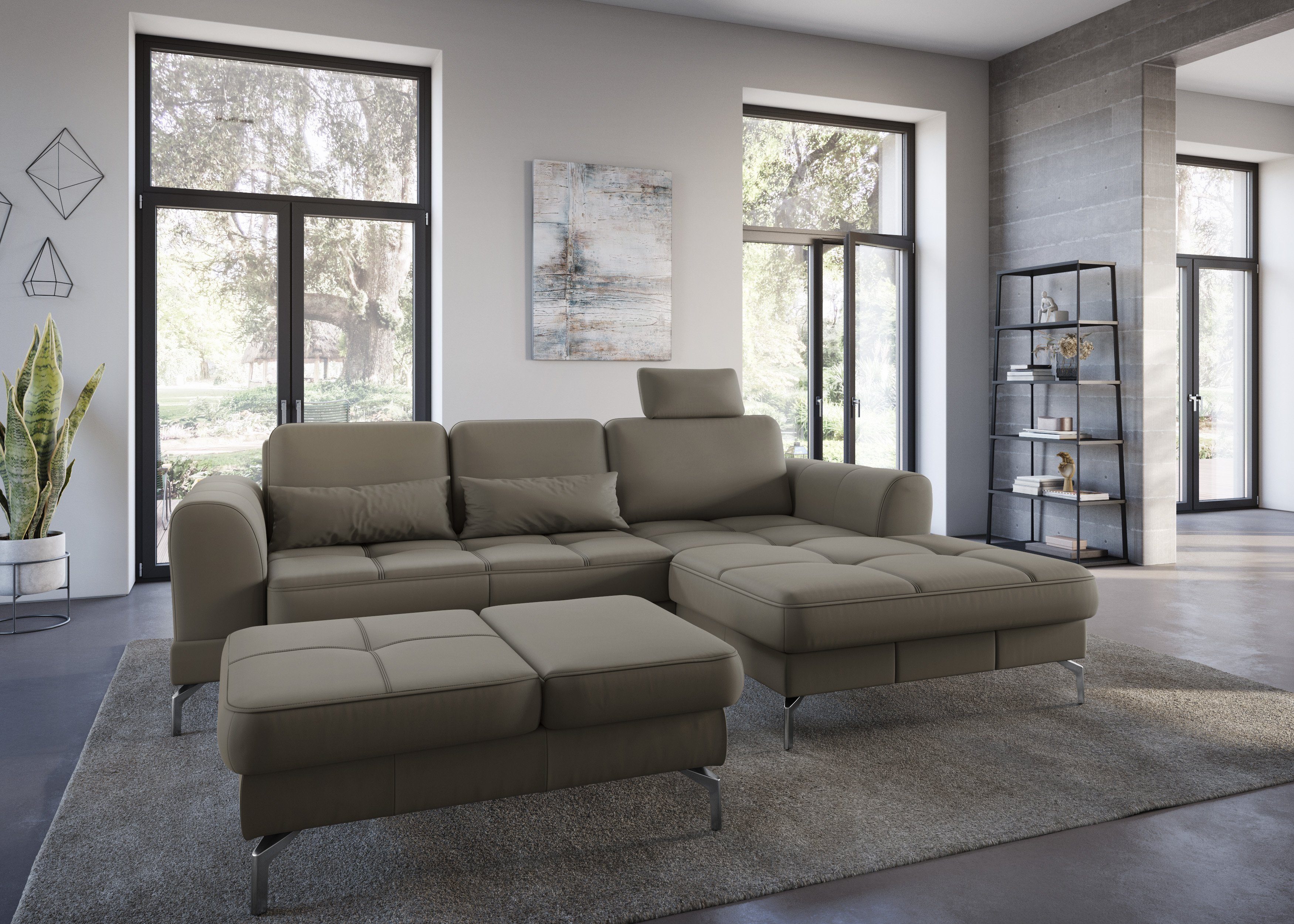 sit&more Hocker Bendigo met inklapfunctie, bodemvrijheid 15 cm, naar keuze in 2 pootkleuren