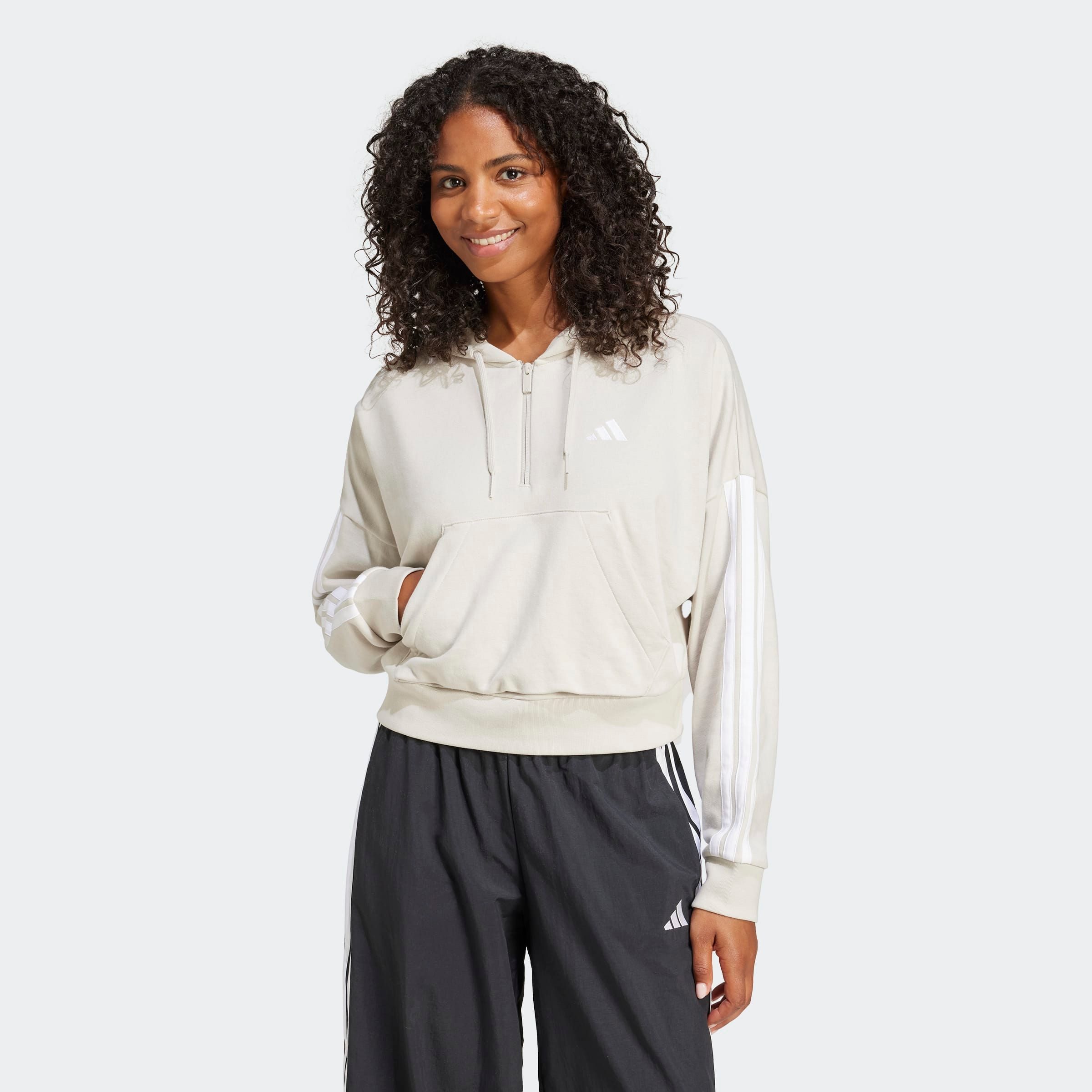adidas Sportswear Hoodie W 3S FT QZ HD
