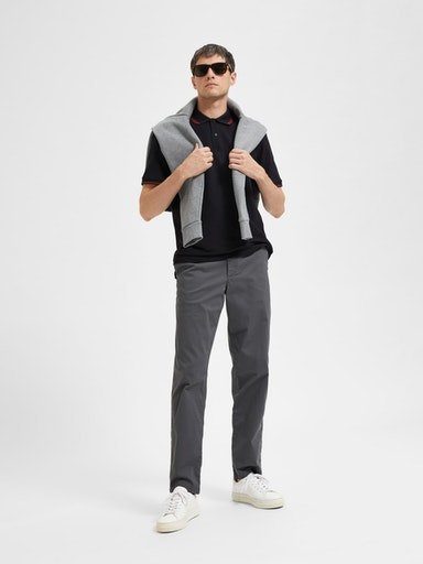 SELECTED HOMME Stoffen broek SLH196-STRAIGHT-NEW MILES FLEX PANT NOOS