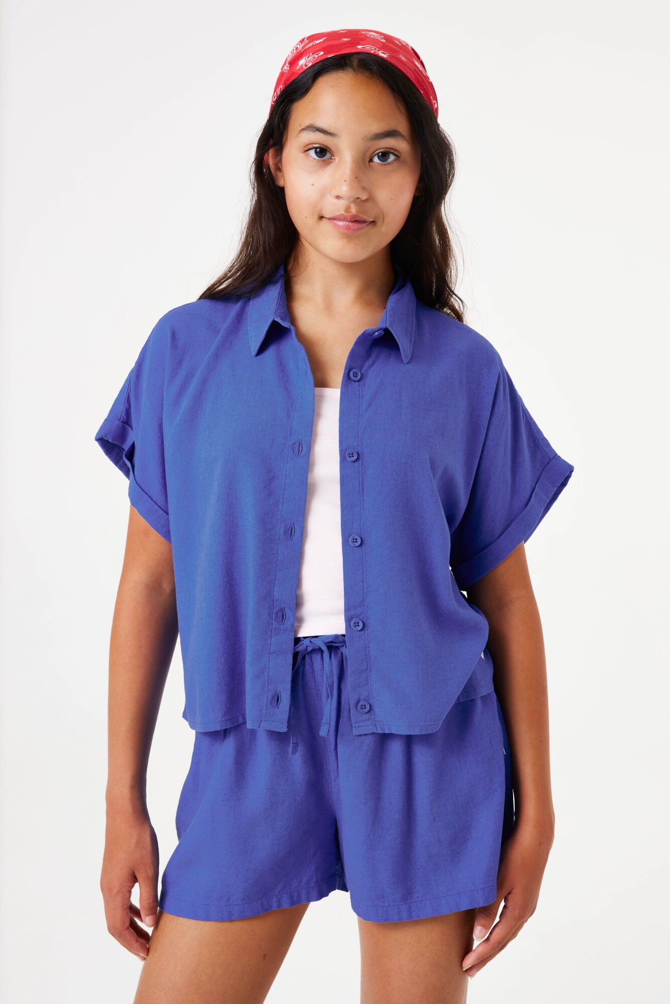 Garcia Overhemdblouse for girls meisjes blouses maat 140/146 blauw
