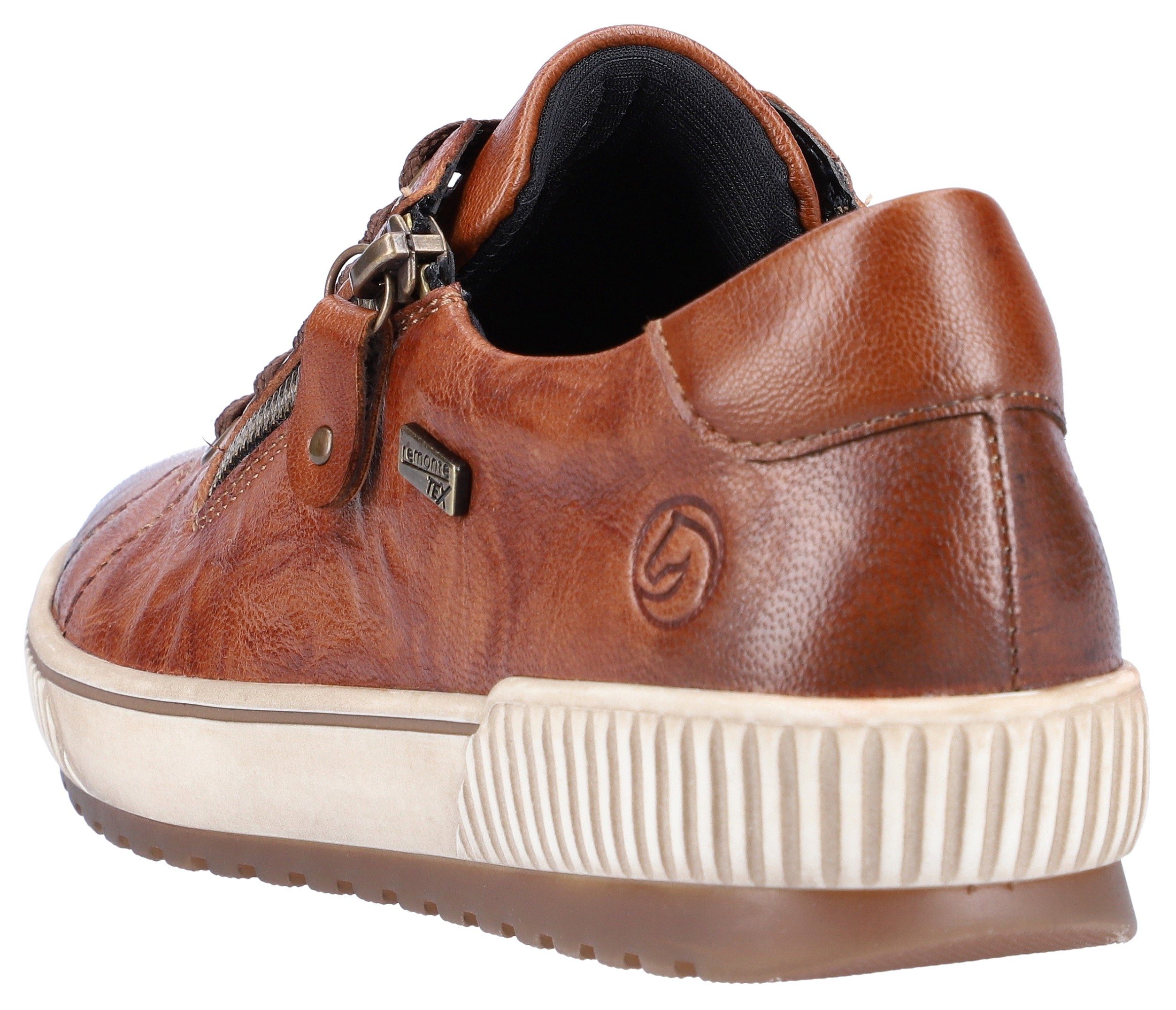 Remonte Plateausneakers vrijetijdsschoen, lage schoen, veterschoen met buitenrits