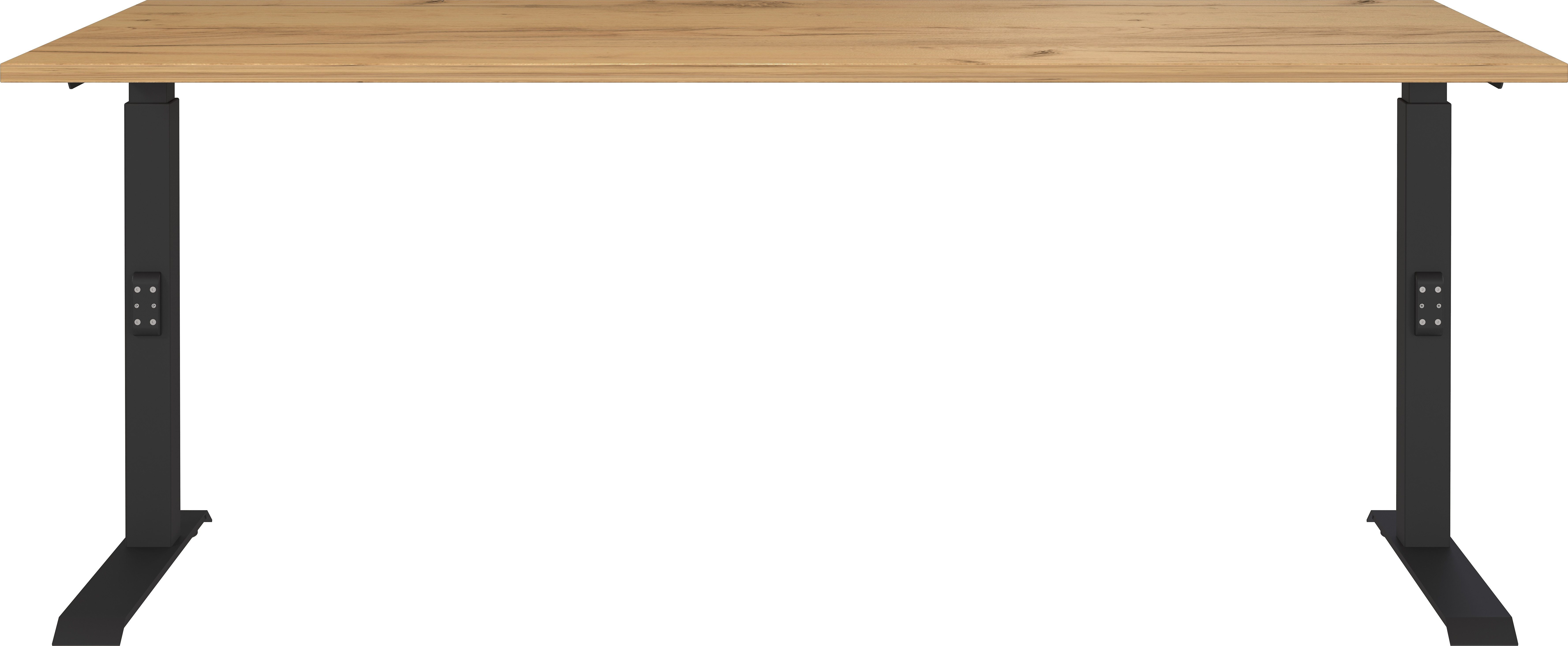 GERMANIA Bureau Downey hoogte verstelbaar van 68-91 cm, beschikbaar in verschillende breedtes bureaus maat 180 cm x 68 cm x 80 cm beige