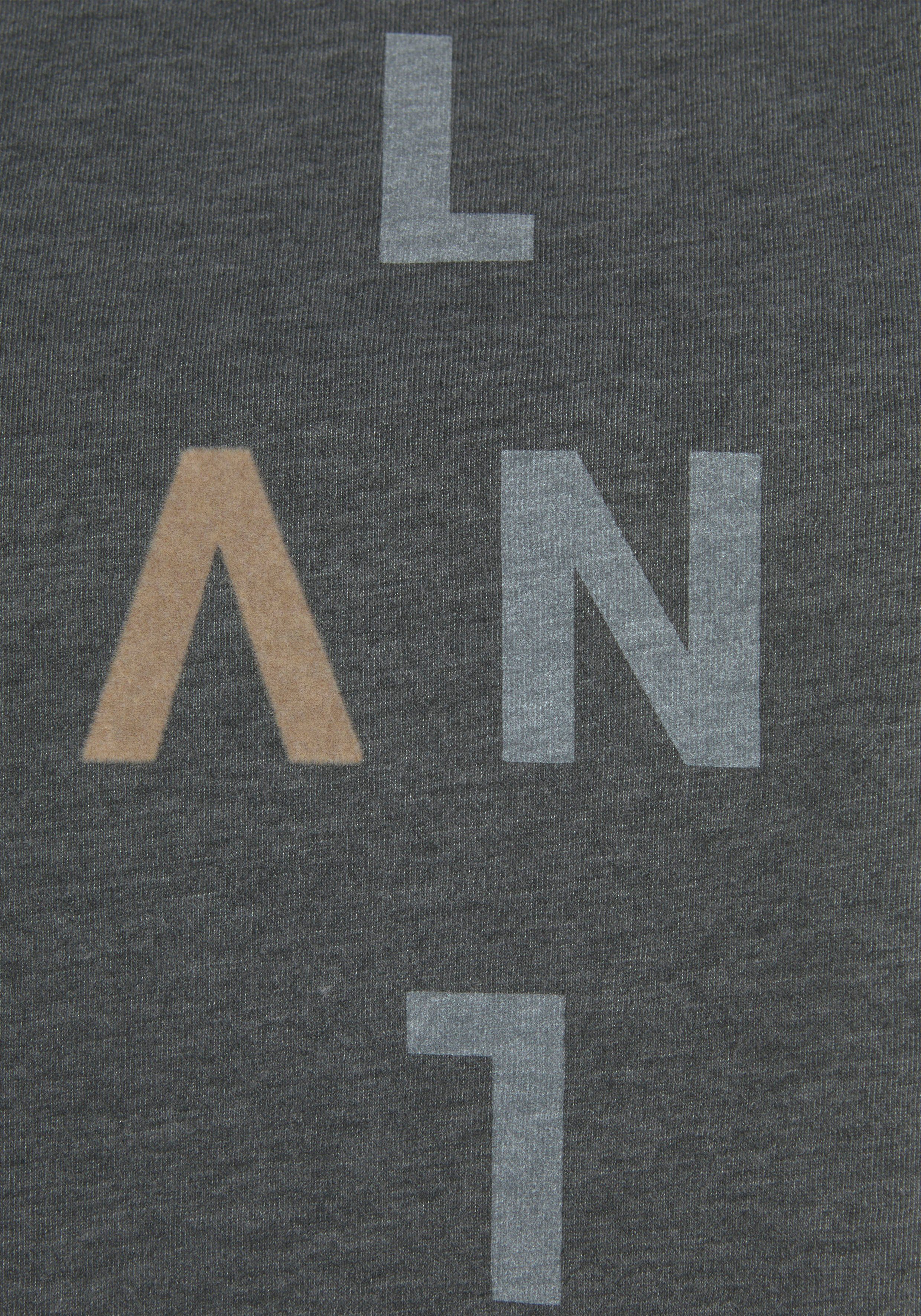Elbsand Longsleeve Ingrun met logoprint op de voorkant shirt met lange mouwen van een katoenmix sportief-casual